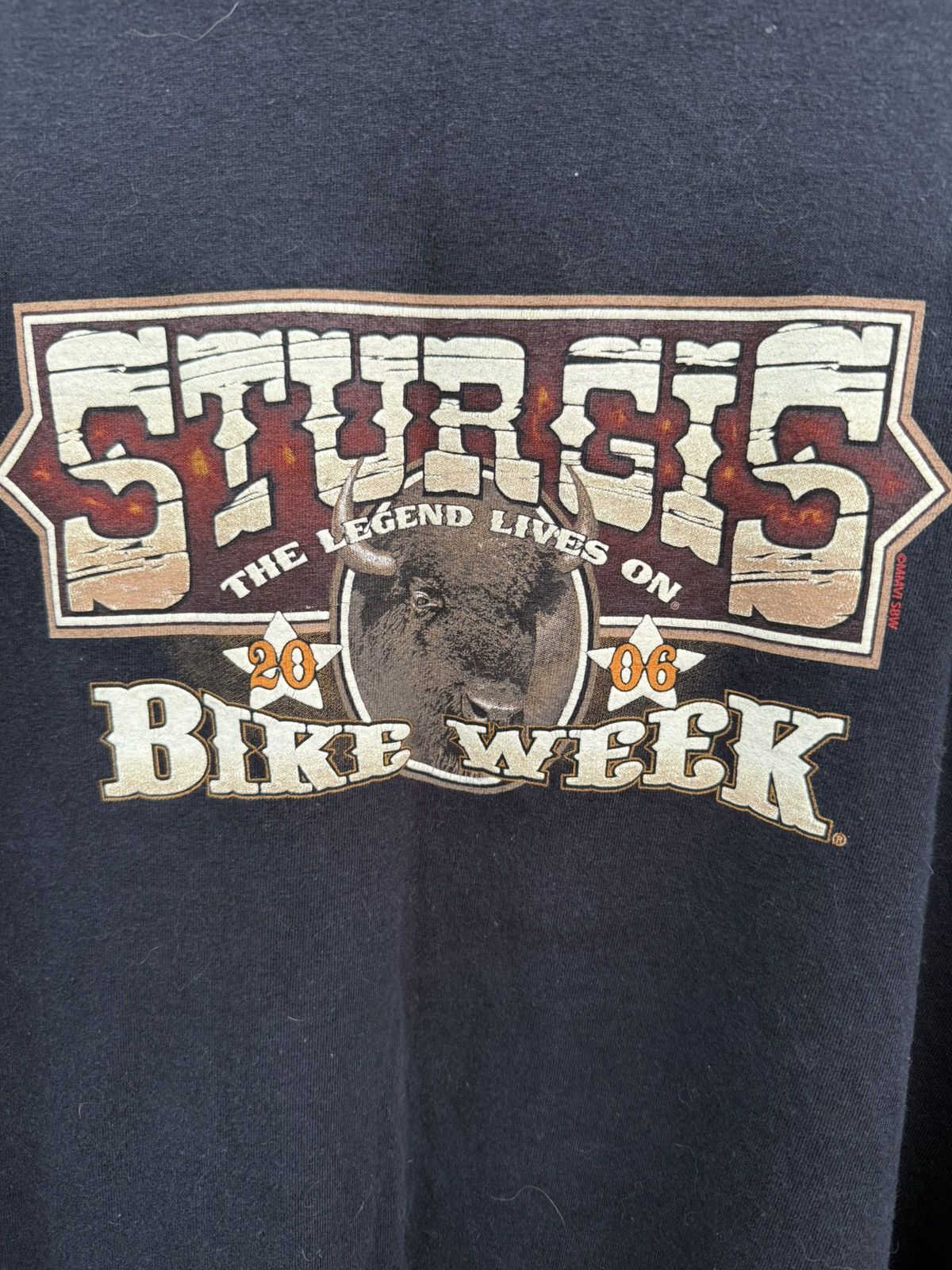 Harley Davidson × Vintage Vintage Y2K Sturgis Motorcycle Longsleeve Tshirt Size US XXL / EU 58 / 5 - 2 Thumbnail