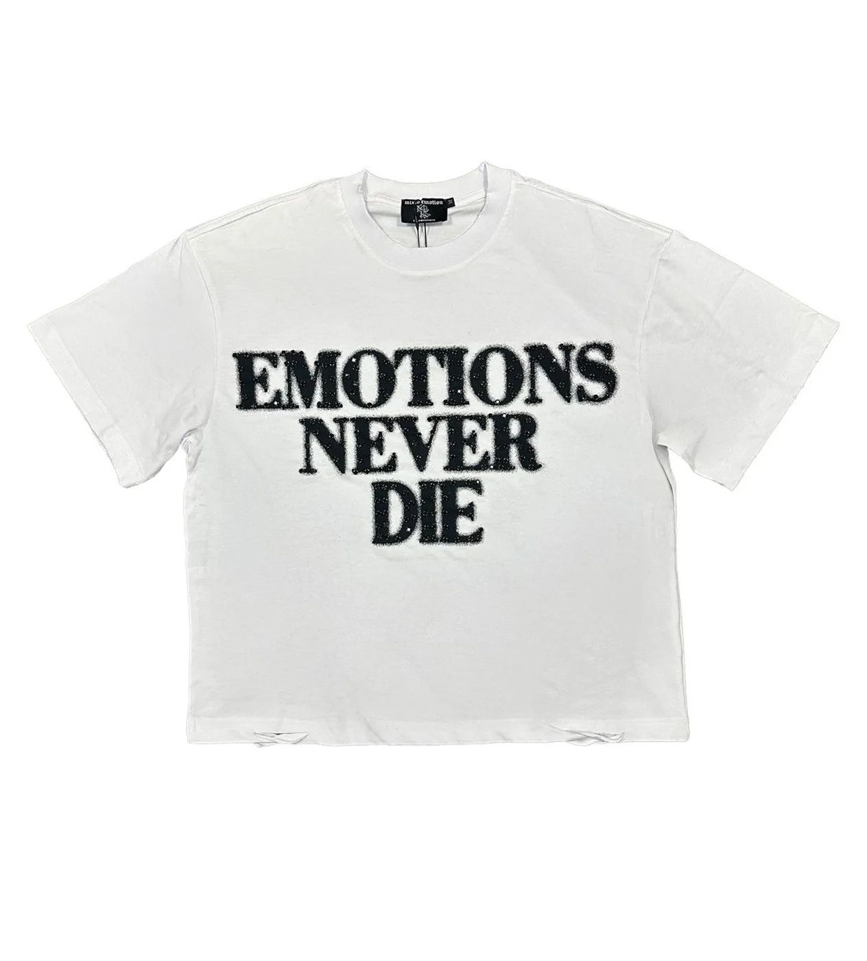Other Mixed Emotions "End" Rhinestone White & Black Tee Size US M / EU 48-50 / 2 - 1 Preview