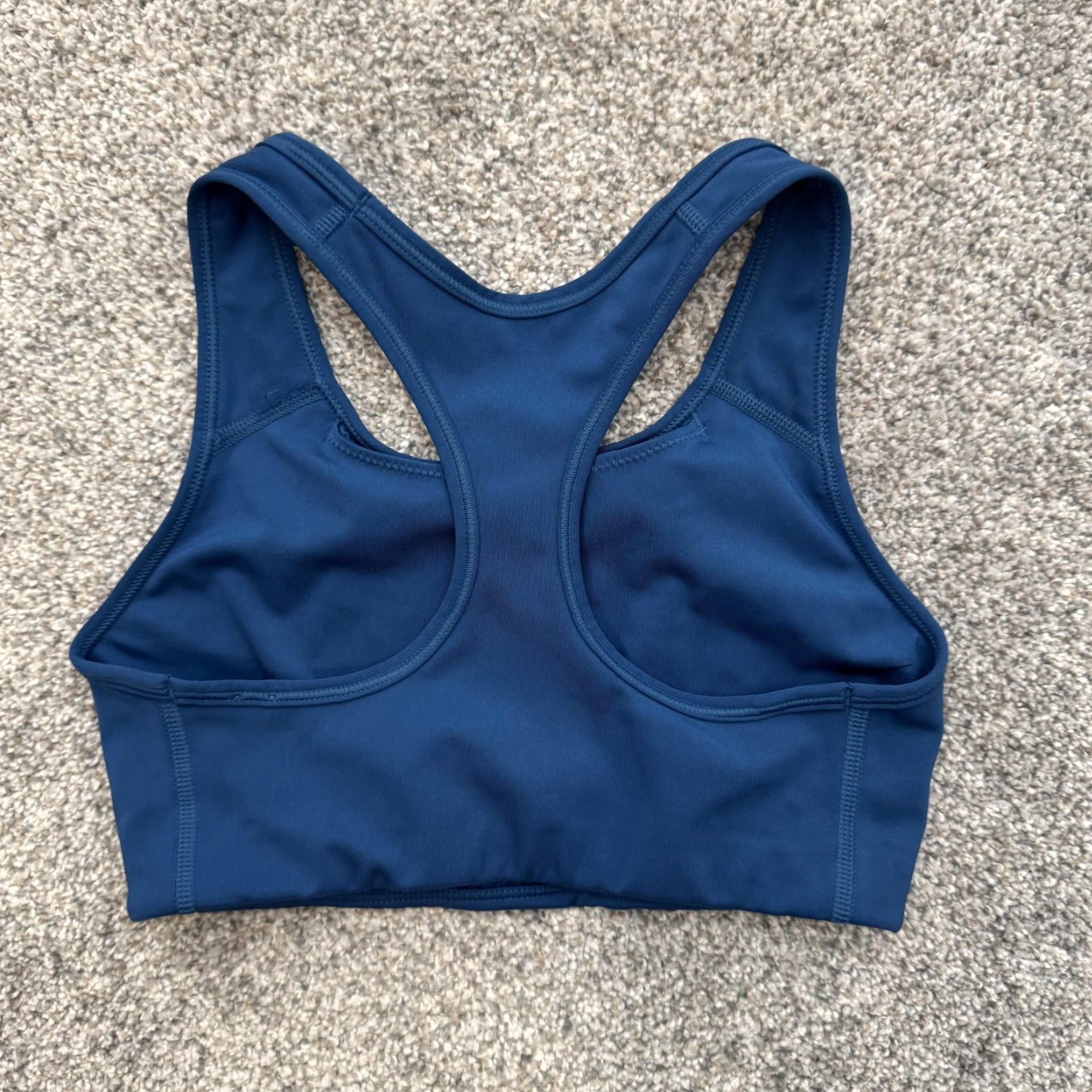 Nike Nike Sports Bra Womens XS Racerback Athletic Gym Dri-FIT BV3636-476 Blue Size ONE SIZE - 4 Thumbnail