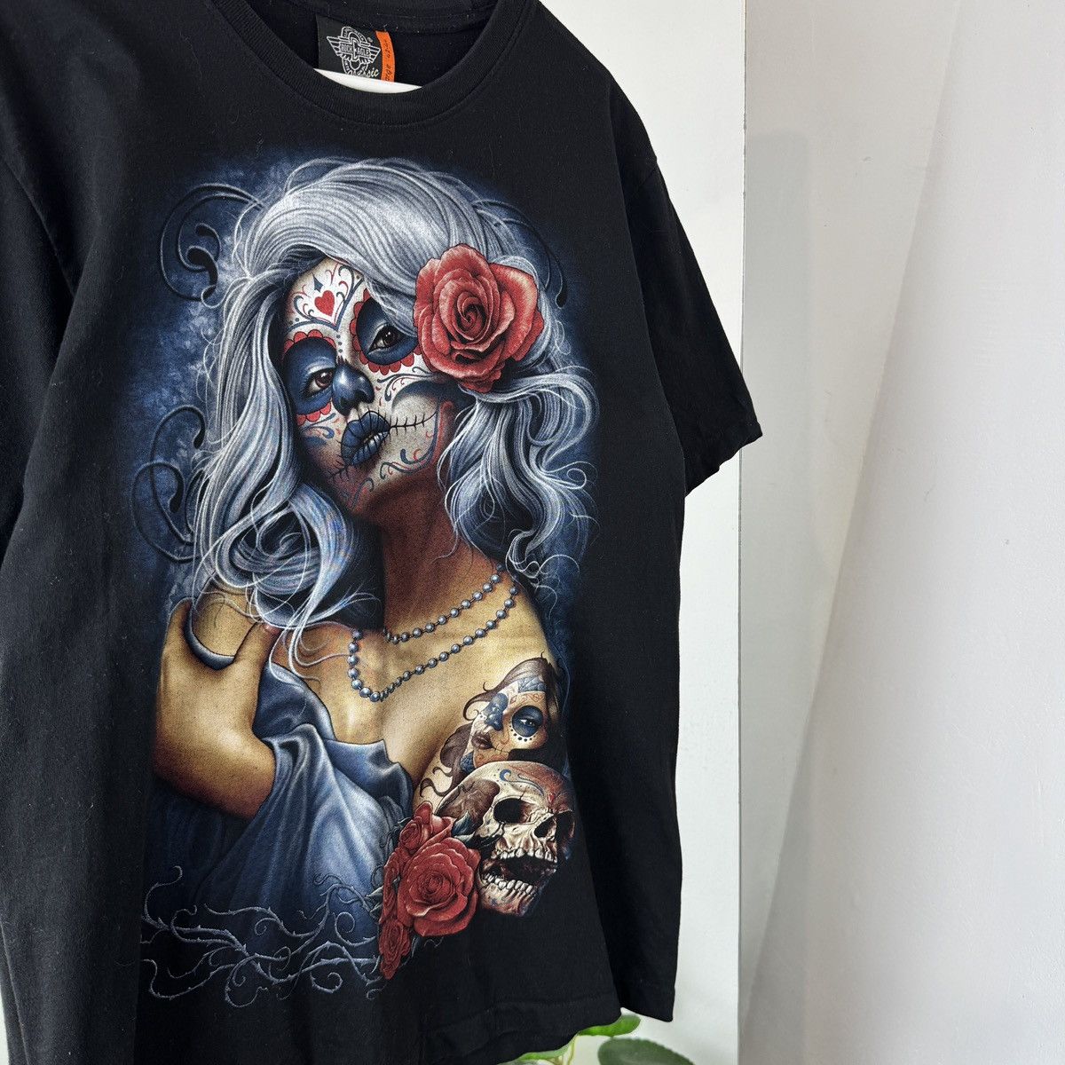 Vintage Vintage T-shirt Tattoo Style Skull 90s Rock Single Stitch Size US L / EU 52-54 / 3 - 2 Thumbnail