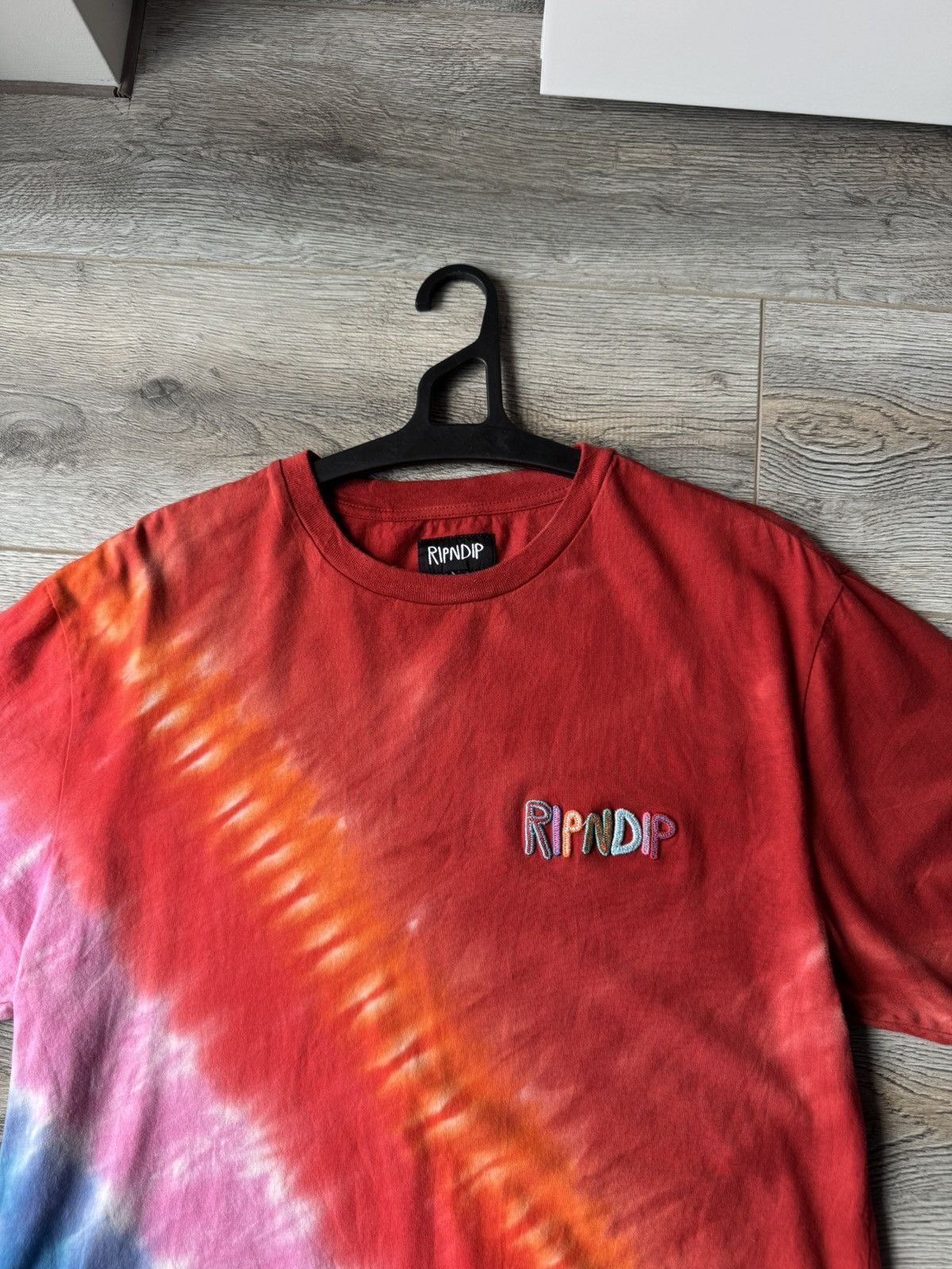 RIPNDIP RipNDip Rainbow Tie Dye Skate Tee Size US M / EU 48-50 / 2 - 3 Thumbnail