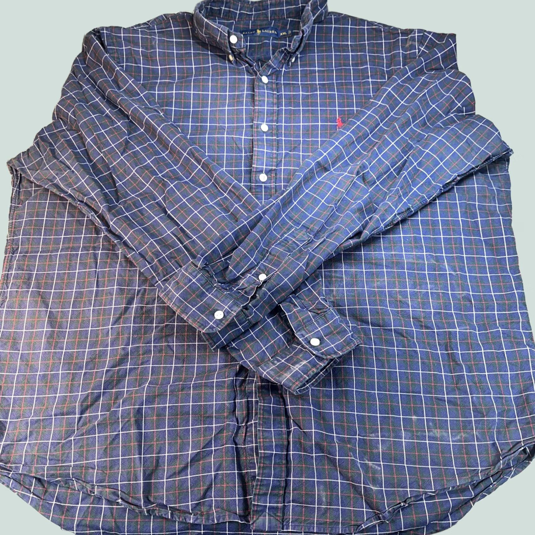 Ralph Lauren Ralph Lauren Button-Down Shirt XXL Multicolor Plaid Long Sleeve Classic Fit Size US XXL / EU 58 / 5 - 1 Thumbnail
