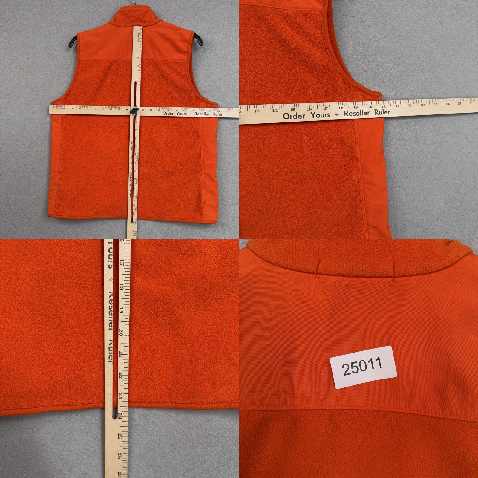 Ralph Lauren VINTAGE Lauren Ralph Lauren Vest Womens M Orange Fleece Layer Winter Outdoor Simple Zip Pockets RL Active Womens Firsh Size M / US 6-8 / IT 42-44 - 8 Thumbnail