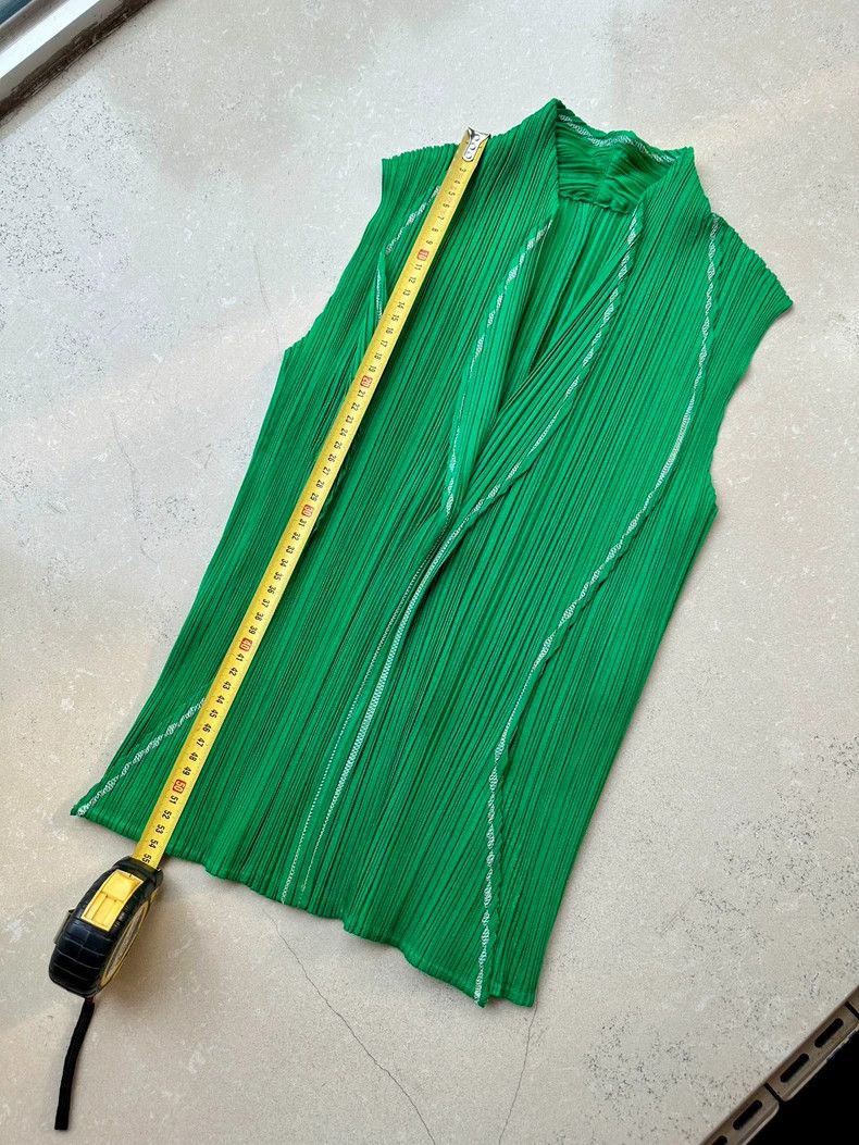 Issey Miyake Issey Miyake Green pleated vest Size L / US 10 / IT 46 - 7 Thumbnail