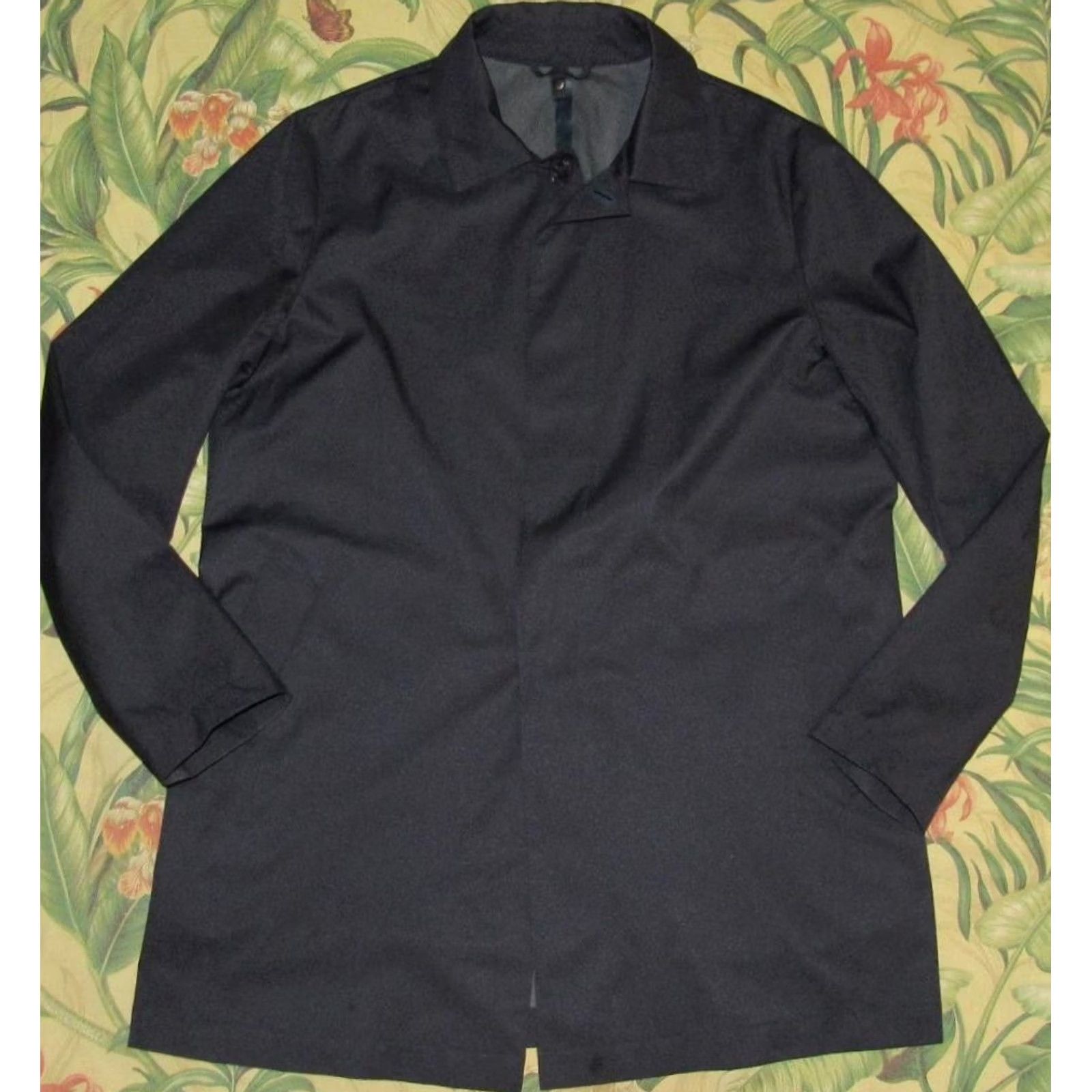 Zanella ZANELLA Navy Blue Polyester Rain Coat Jacket Made In Italy XL Mens Jacket XL Navy Blue Polyester Rain Coat Zanella XL Mens Size US XL / EU 56 / 4 - 3 Thumbnail