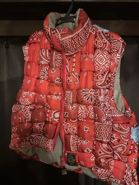 Kapital KAPITAL Bandana Transfer Nylon KEEL Weaving Vest Red 2 Size US M / EU 48-50 / 2 - 2 Thumbnail