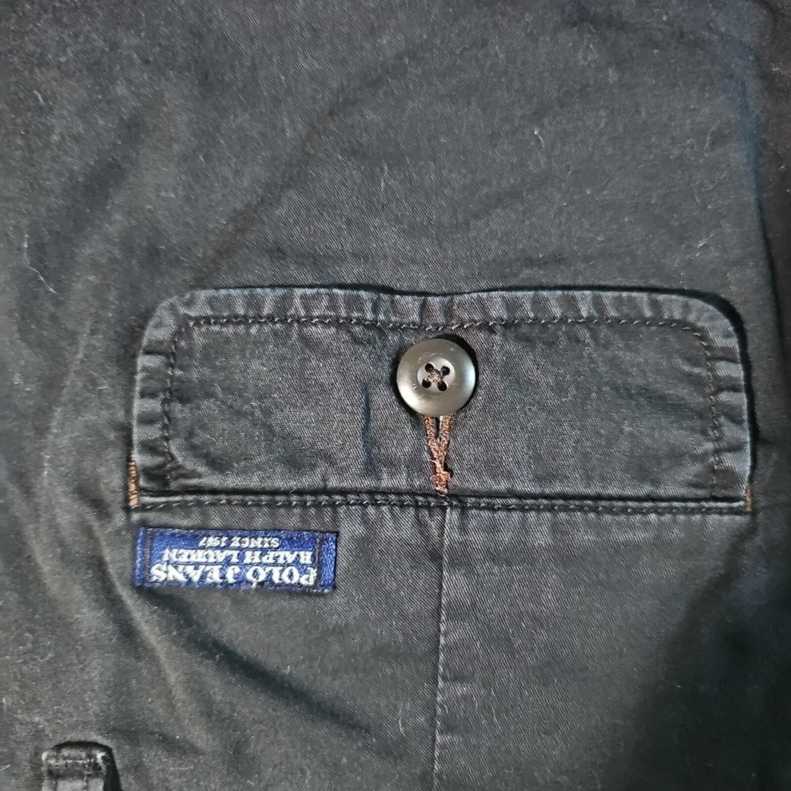 Polo Ralph Lauren Polo Jeans Co Shorts Womens 6 Black Kelsey Stretch Y2K Size 28" / US 6 / IT 42 - 7 Thumbnail