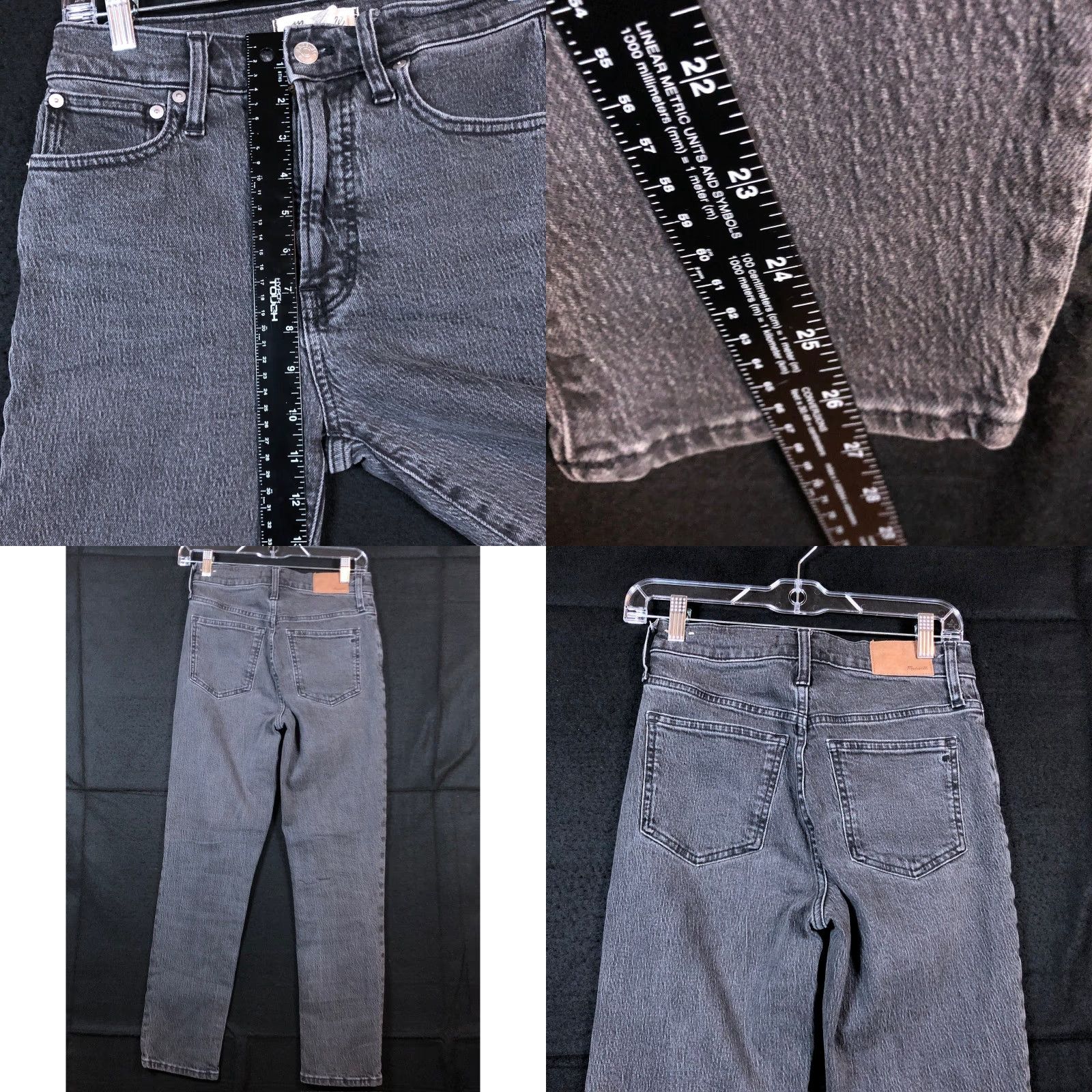 Madewell Madewell Jeans Black Denim High Rise The Perfect Vintage Stretch 24 Size 26" / US 2 / IT 38 - 8 Thumbnail