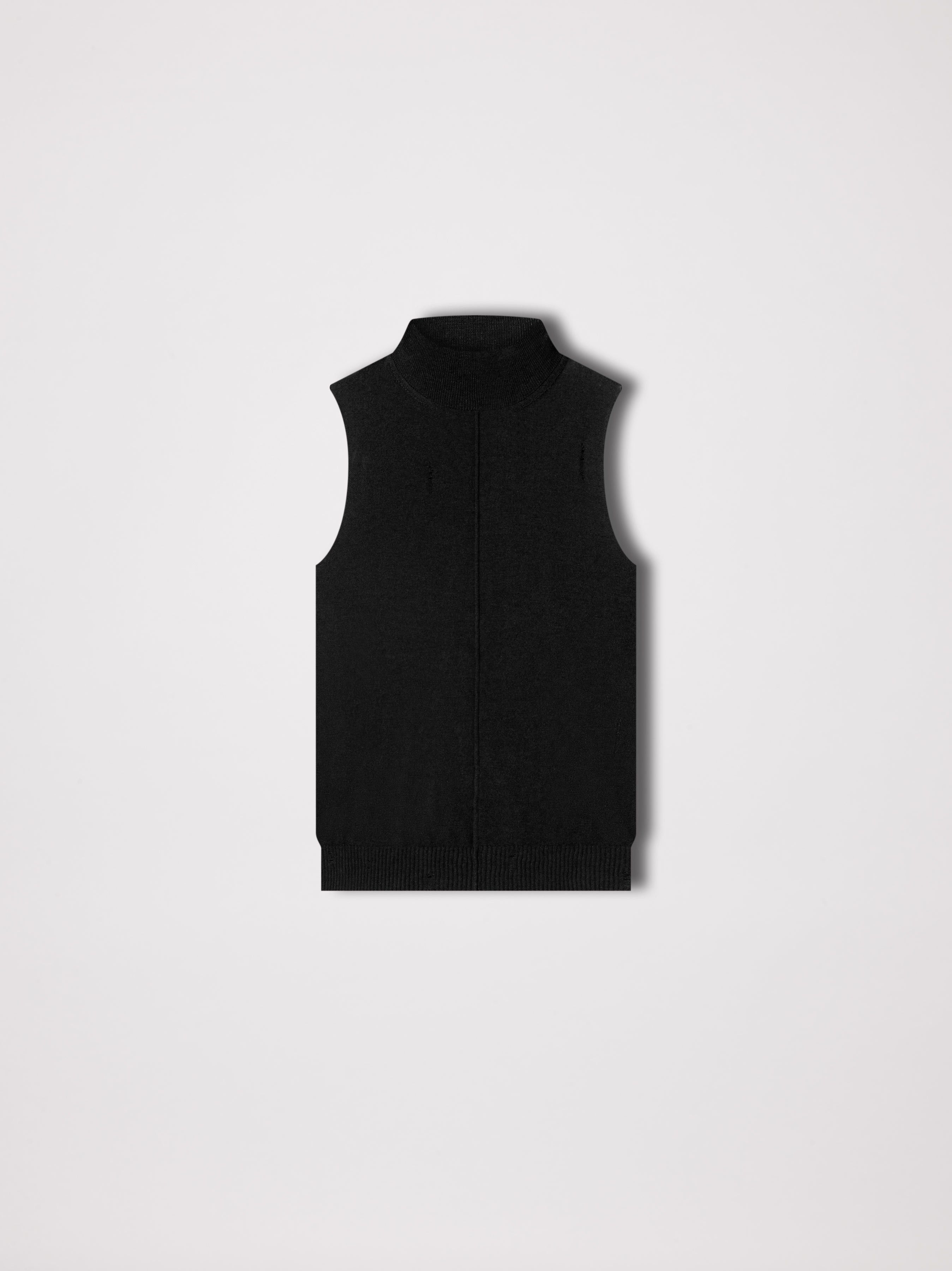 Amiri o1y0425 Cashmere Blend Tank Top in Black Size S / US 4 / IT 40 - 1 Thumbnail