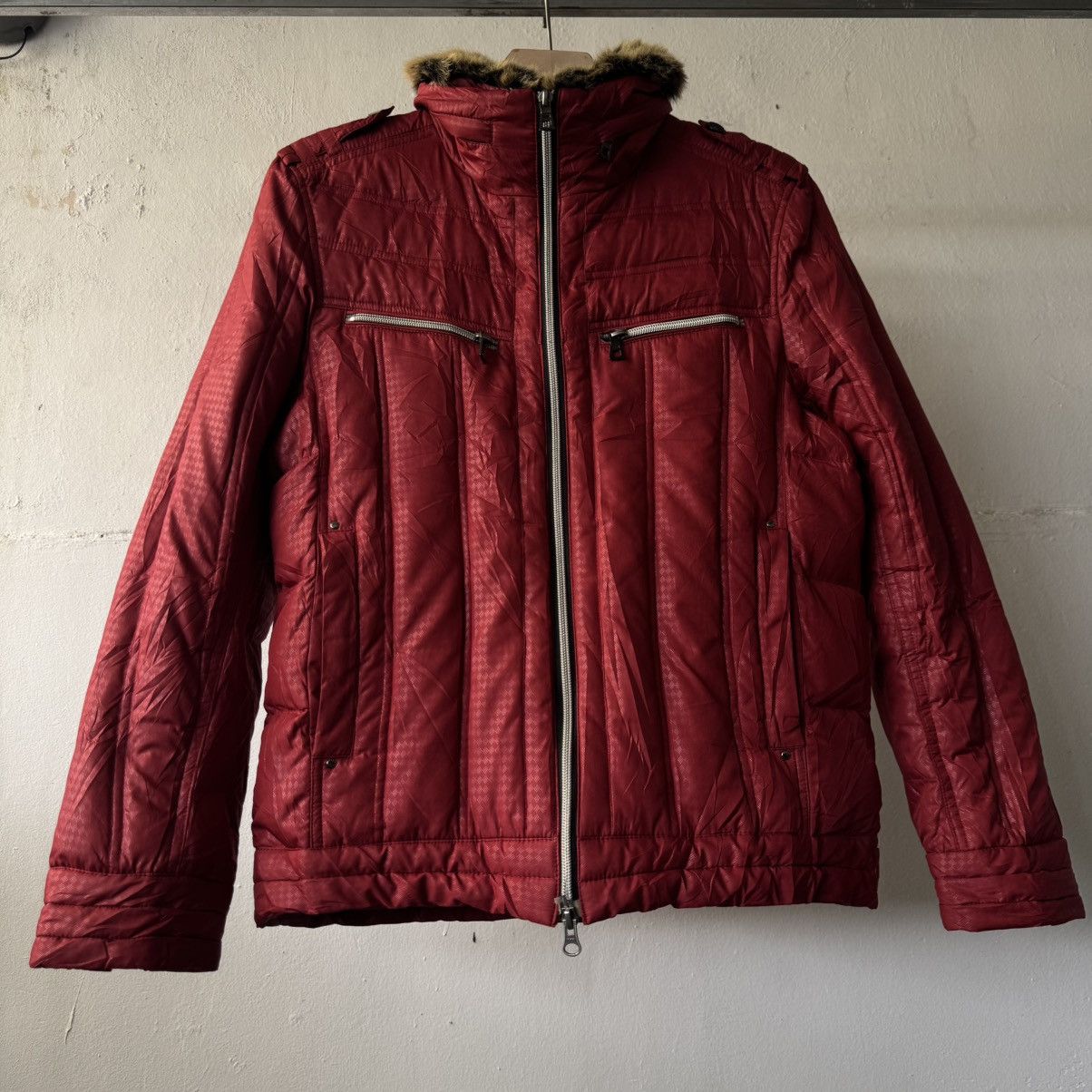 If Six Was Nine Jun Men Japanese Brand Puffer Fur Vkei Riding Jacket Size US M / EU 48-50 / 2 - 9 Thumbnail