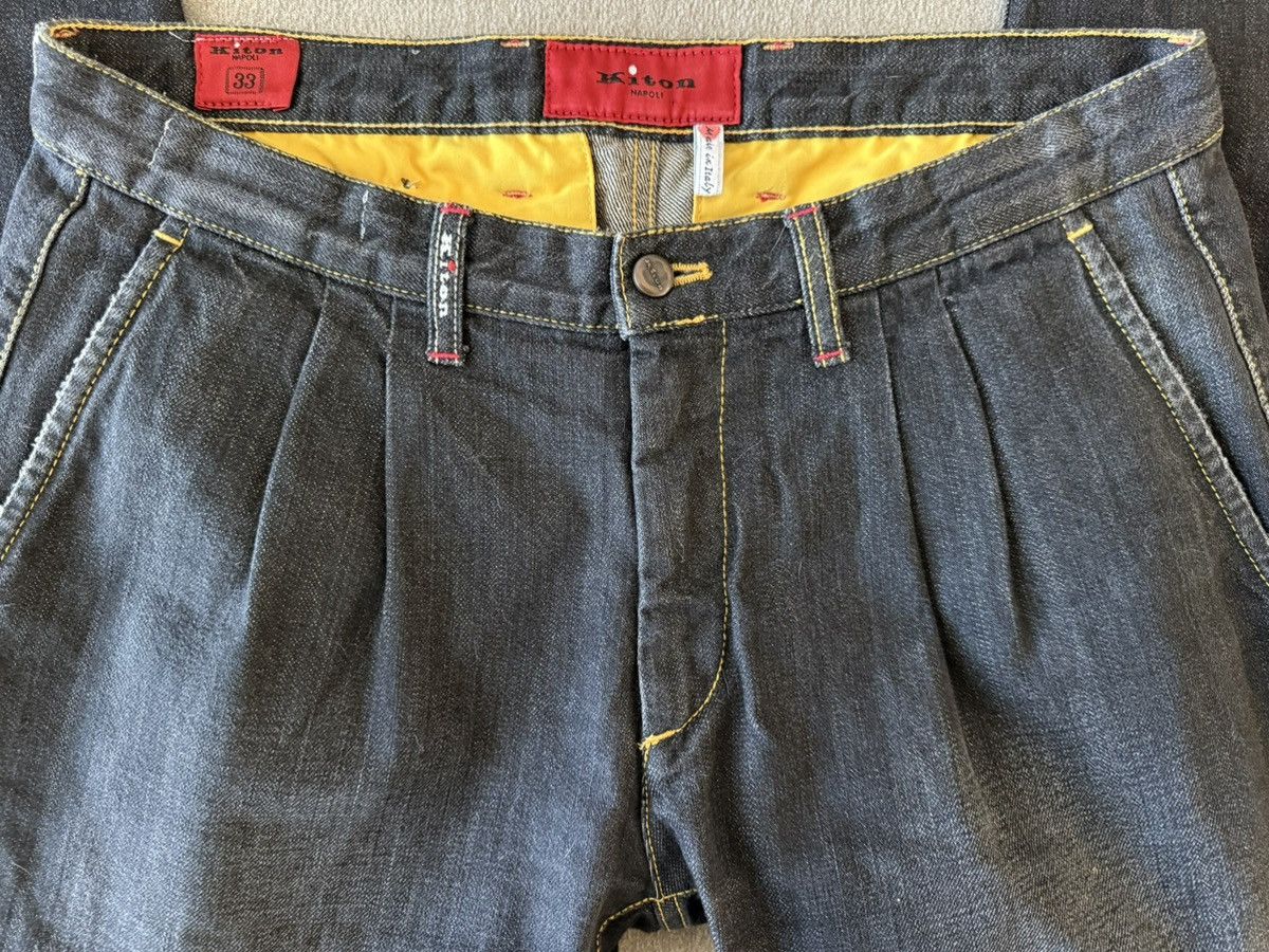 Kiton Kiton Napoli Dark Indigo Jeans – Size 33 – Made in Italy Size US 33 - 3 Thumbnail