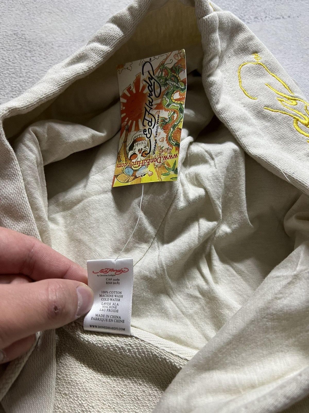 Ed Hardy Vintage Y2k Tiger 🐅 Ed Hardy New Zip Hoodie 00’s Size US XXL / EU 58 / 5 - 13 Thumbnail