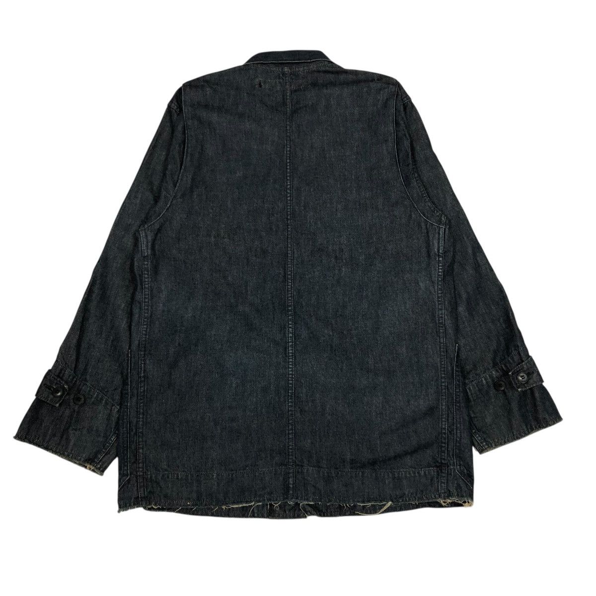 Issey Miyake 🔥1999/2000 VINTAGE DENIM WORK JACKET ZUCCA ISSEY MIYAKE Size US M / EU 48-50 / 2 - 2 Thumbnail