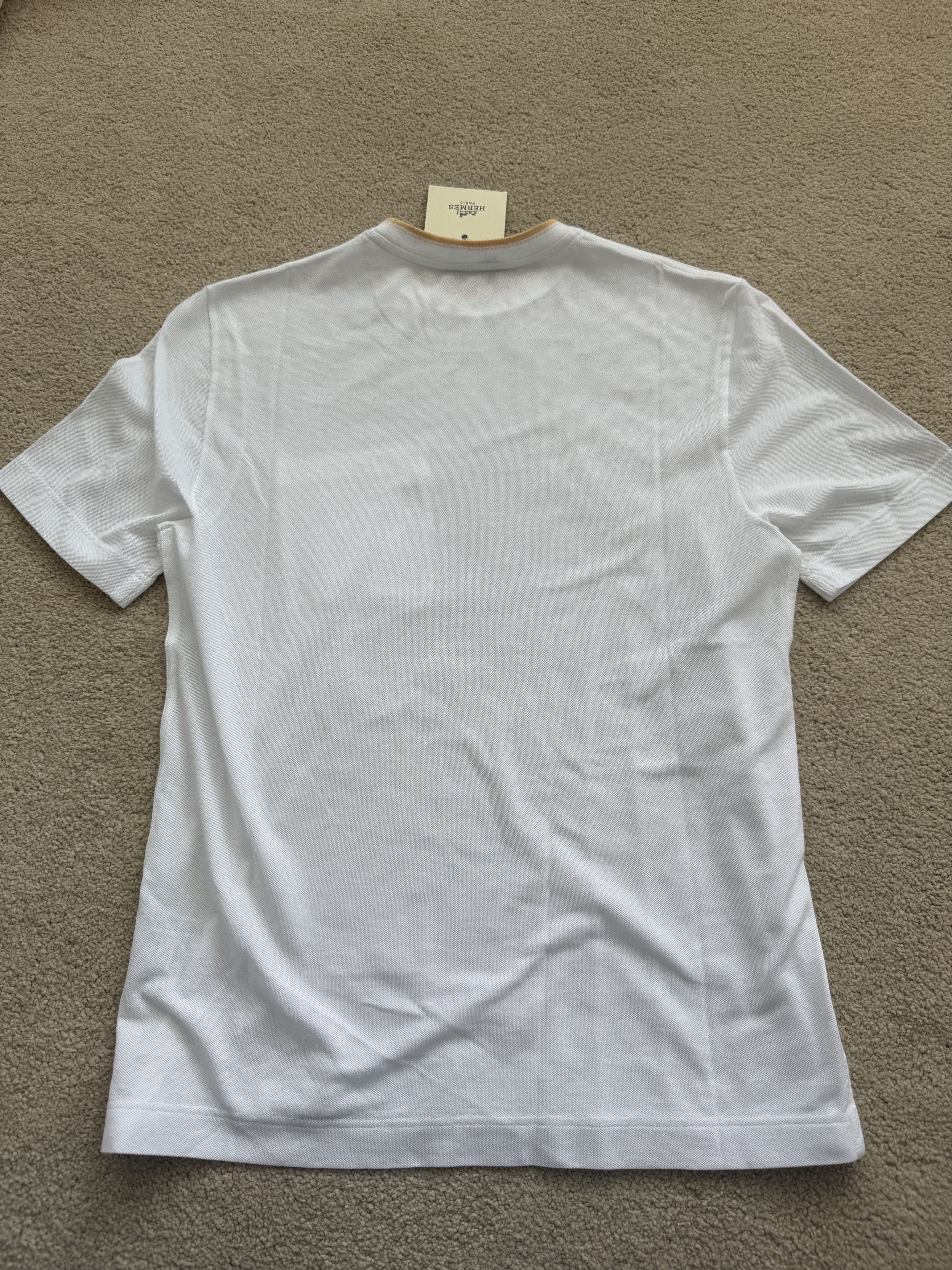 Hermes Rare New Hermes Mens XS White Short Sleeve T-shirt Size US XS / EU 42 / 0 - 4 Thumbnail