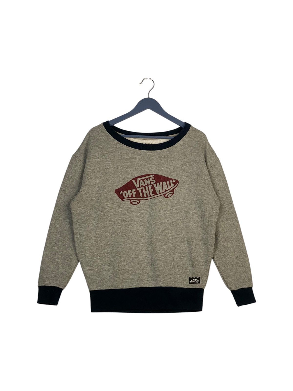 Vans × Vintage Vintage Vans Embroidered Crewneck Sweatshirt Gray Pullover Size US M / EU 48-50 / 2 - 2 Thumbnail