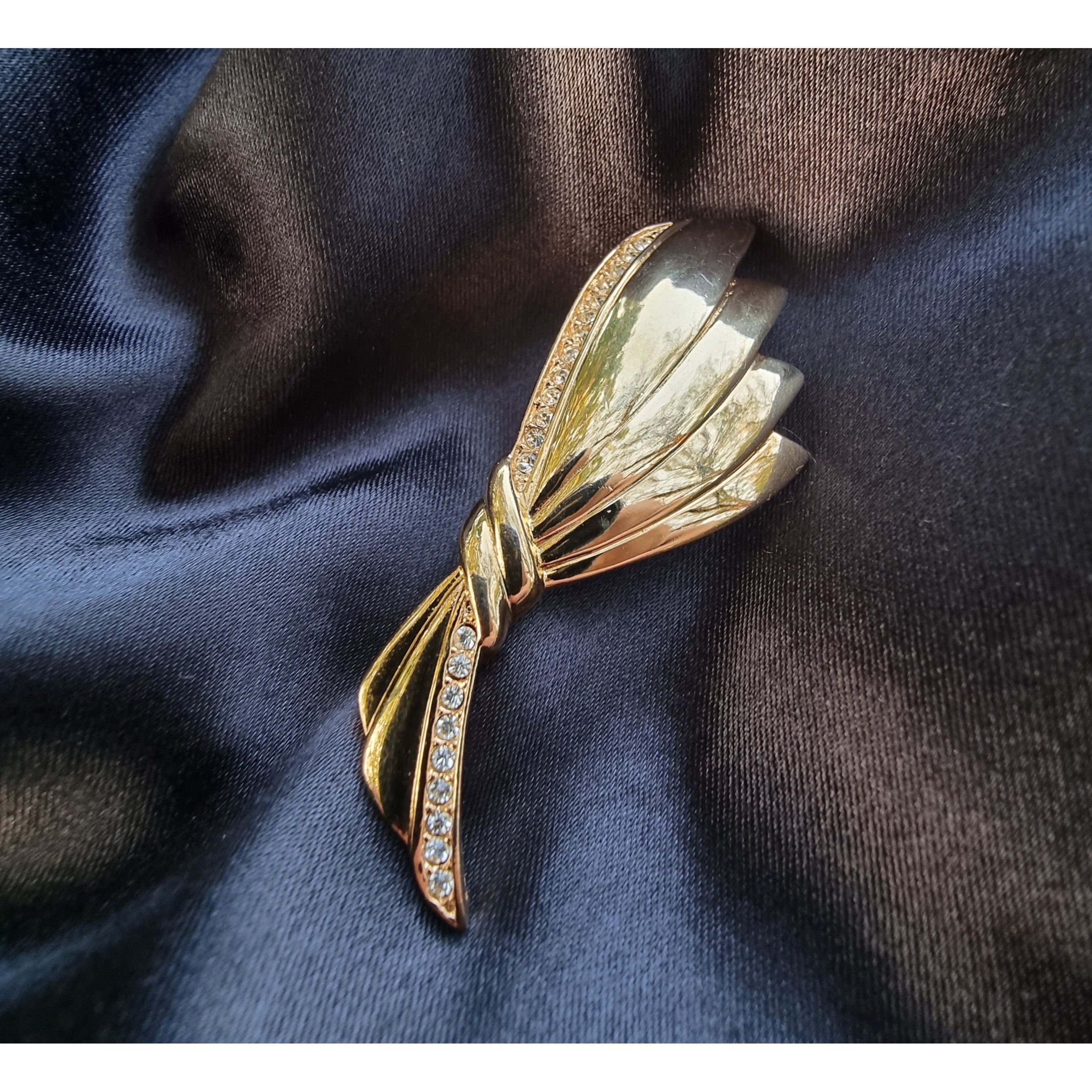 Other Vintage Ribbon Gold Tone 1990s Brooch Pin Size ONE SIZE - 6 Thumbnail