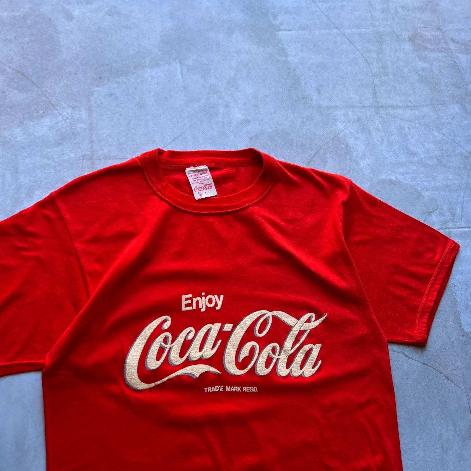 Coca Cola vintage 50s Coca-Cola t shirt retro rare enjoy Pepsi USA tee Size US M / EU 48-50 / 2 - 3 Thumbnail