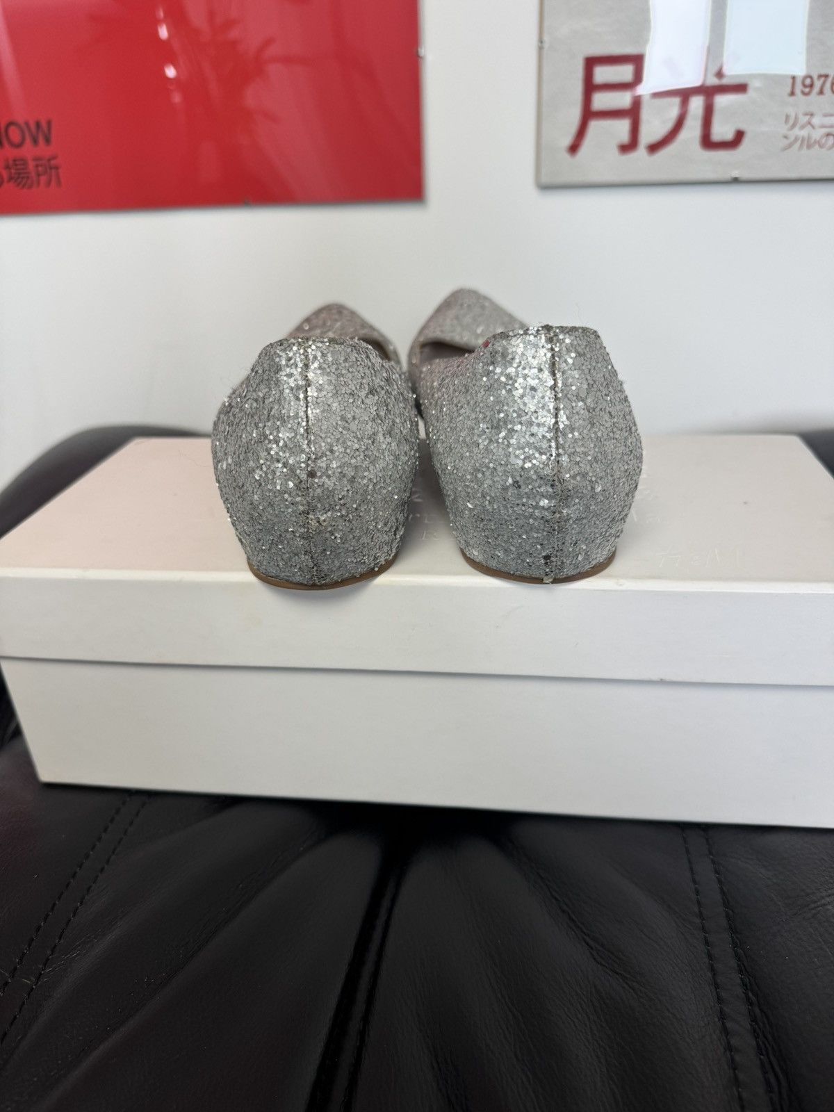 Maison Margiela Maison Martin Margiela X H&M Silver Sparkly Ballet Pumps Size US 9 / IT 39 - 5 Thumbnail
