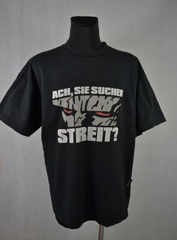Band Tees × Vintage Böhse Onkelz - Ach, sie suchen StreitBohse XL Size US XL / EU 56 / 4 - 1 Thumbnail