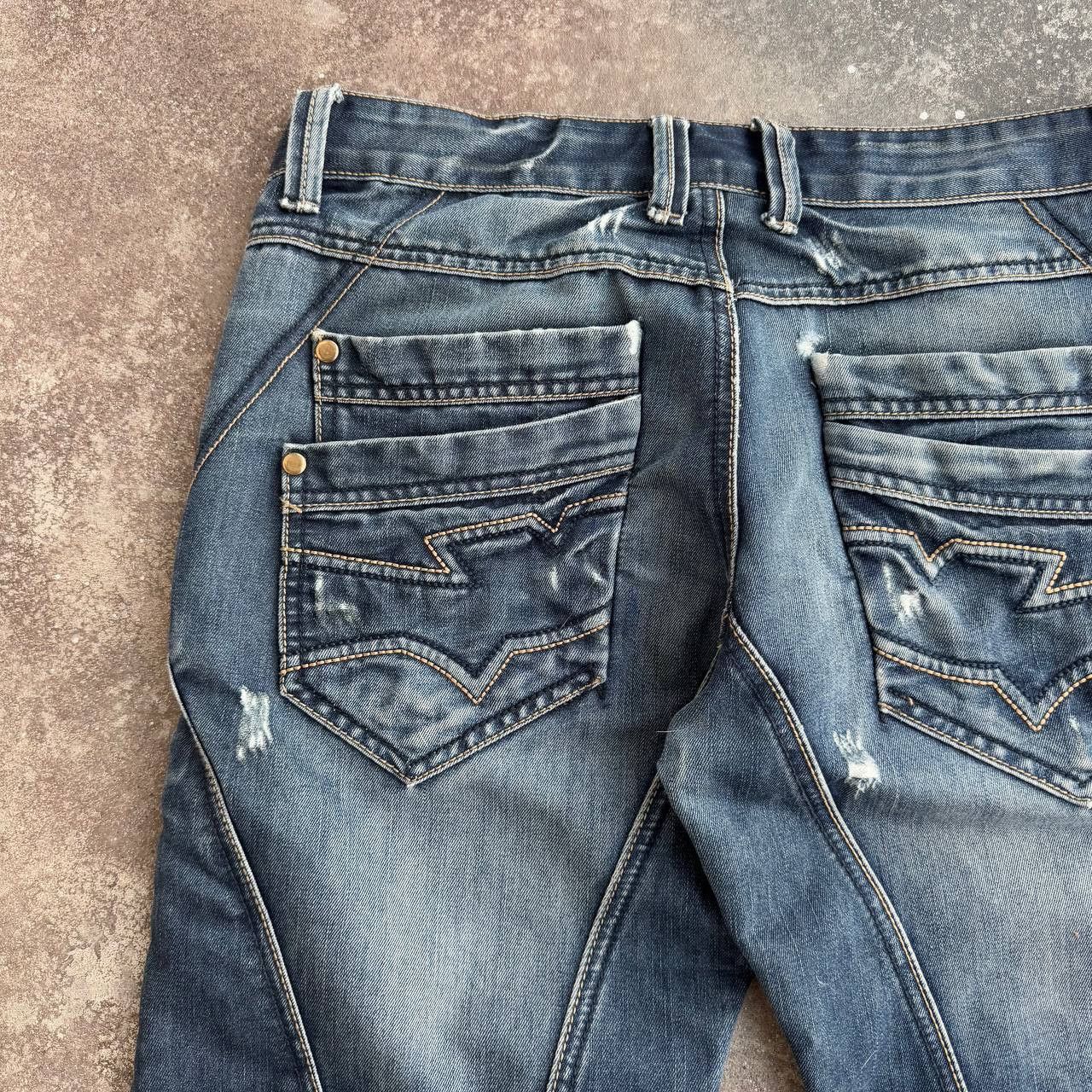 Hysteric Glamour Japan Style Avant Garde Distressed Y2K Washed Jeans Size US 29 - 9 Thumbnail