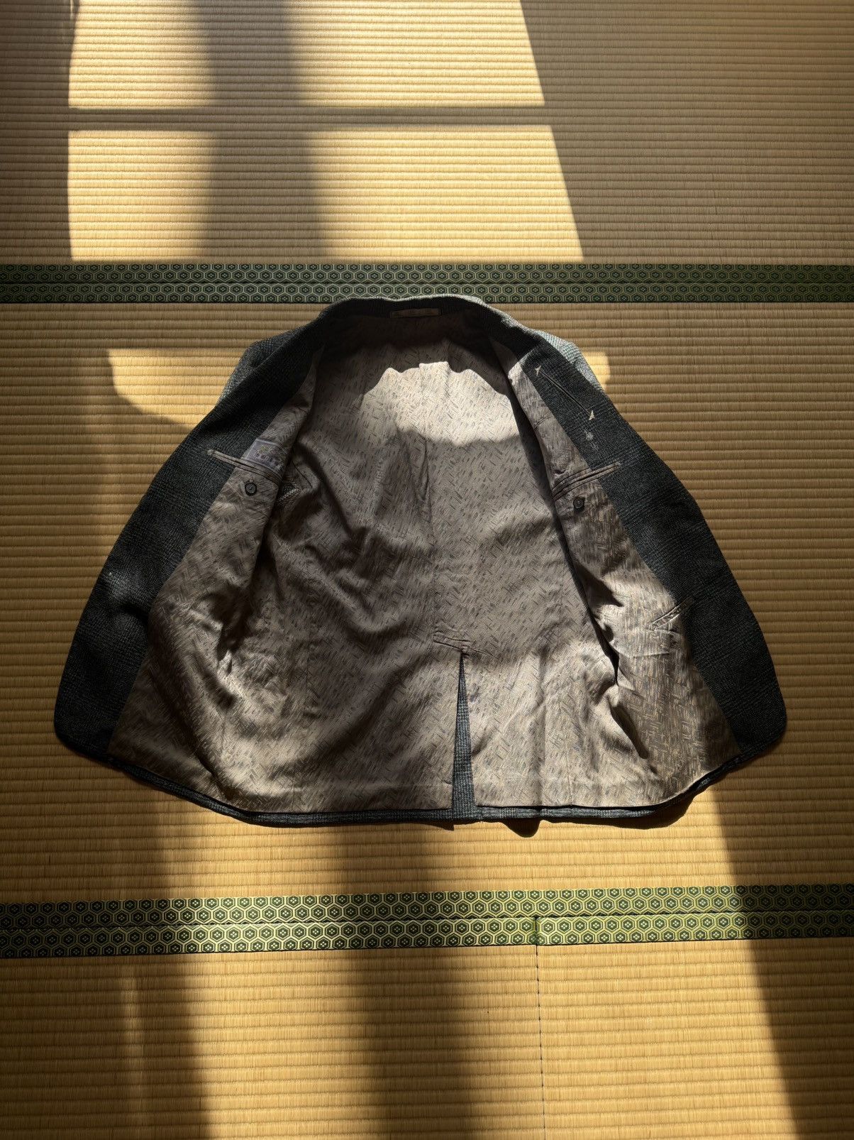 Other Vintage Japanese Serge Sports Jacket Kobe Blue Grey Check Size US L / EU 52-54 / 3 - 6 Thumbnail