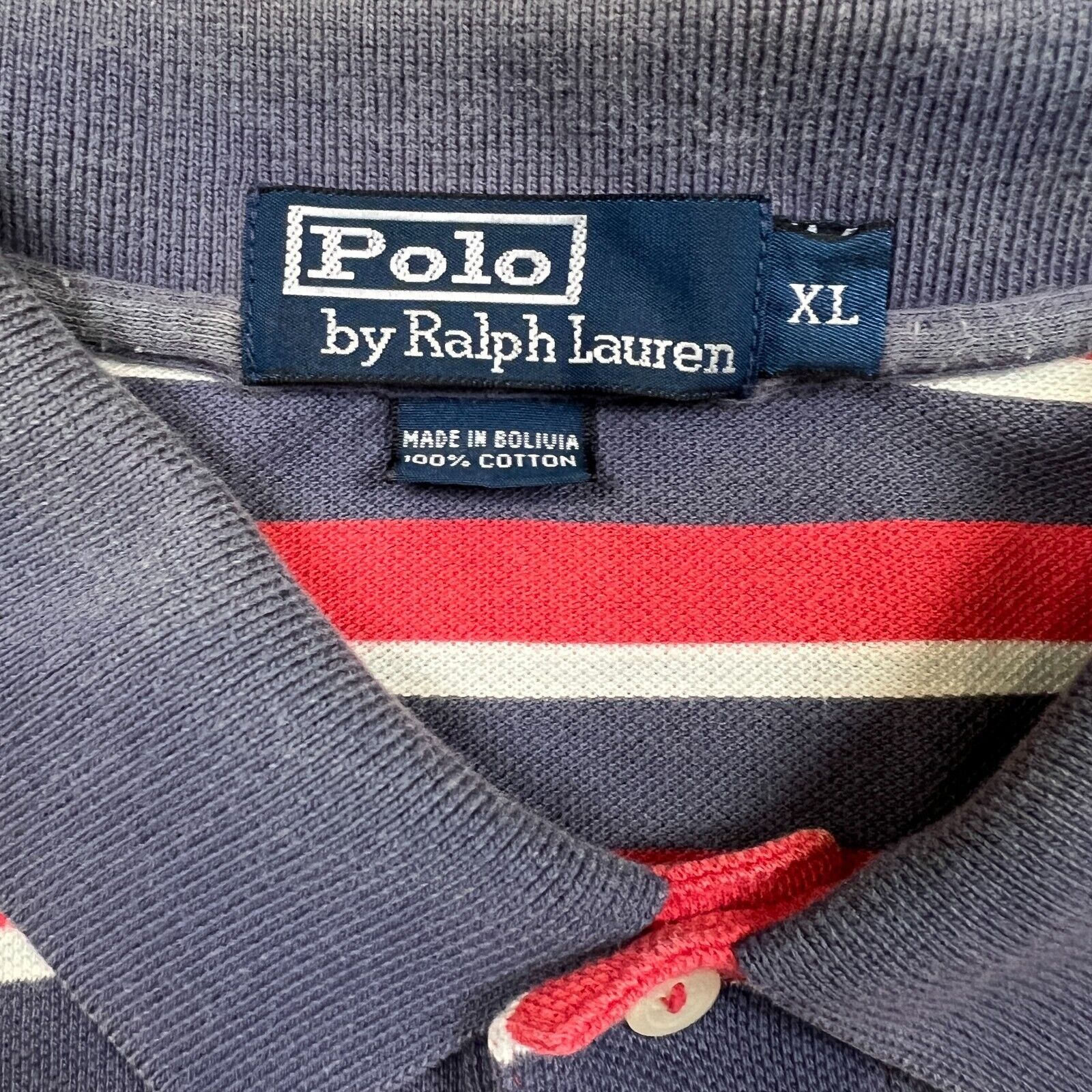 Polo Ralph Lauren × Vintage Vintage 90s Polo Ralph Lauren Shirt XL Pony Striped Faded Size US XL / EU 56 / 4 - 7 Thumbnail