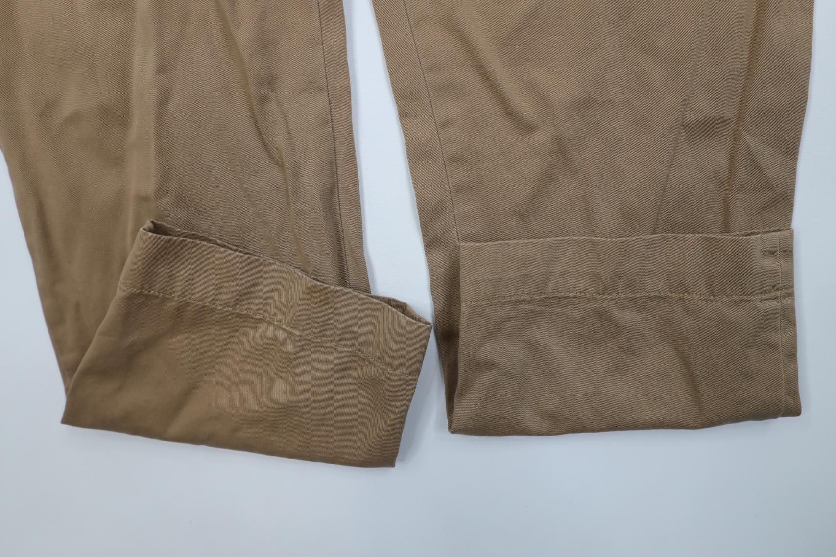Polo Ralph Lauren Vintage 90s Ralph Lauren Wide Leg Chino Pants Brown Cotton Size US 40 / EU 56 - 5 Thumbnail