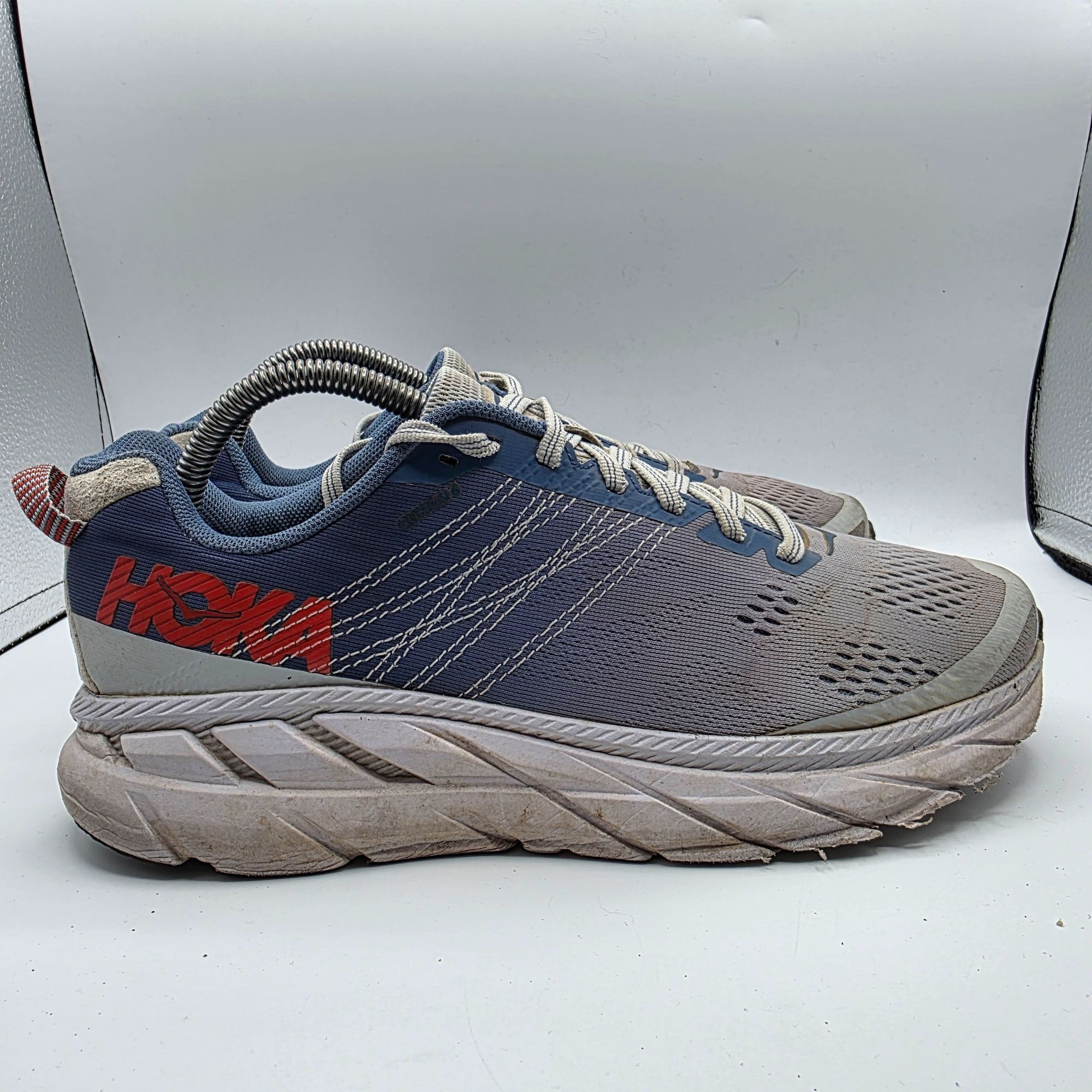 Hoka Hoka One One Clifton 6 Wide Womens Size 9 Blue White Shoes A Size US 9 / IT 39 - 12 Thumbnail