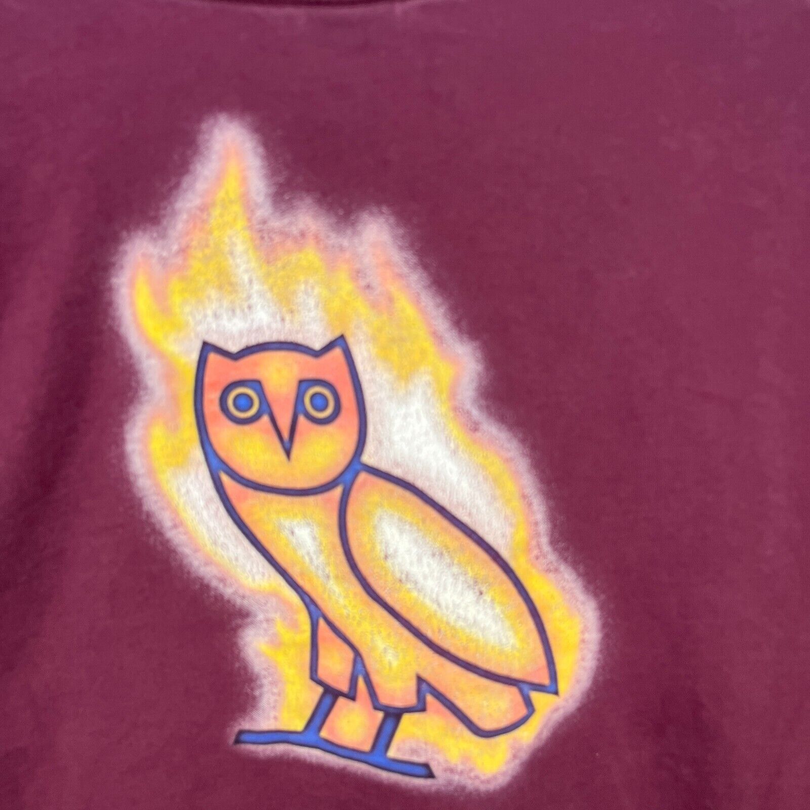 Vintage OVO October's Very OwnDrake OwlFlames Large Bakin Allah Fire Size US L / EU 52-54 / 3 - 3 Thumbnail
