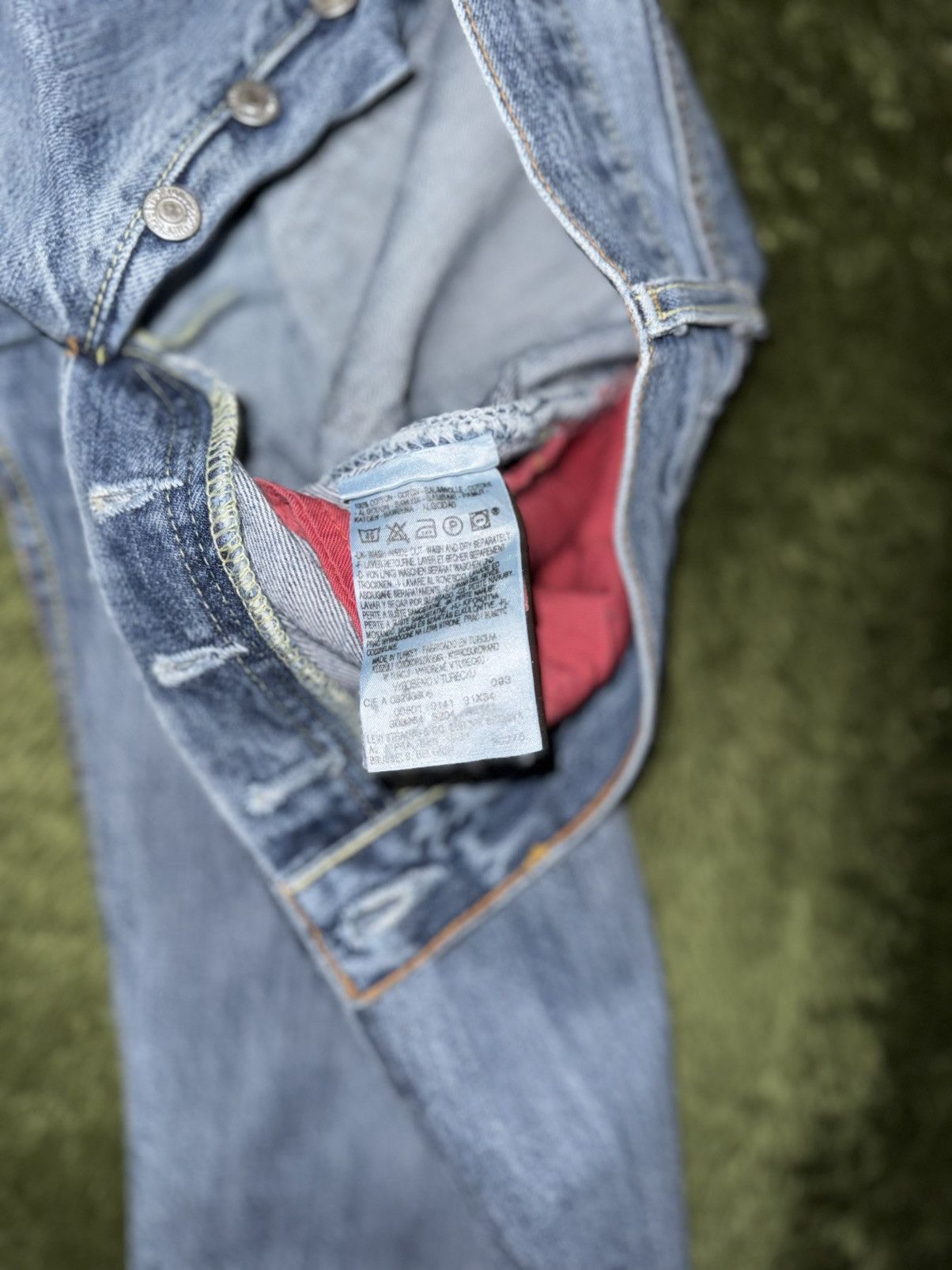 Levi's [W31/L34] Levis 501 Europe Repaired Vintage Wash Denim Pants Size US 31 - 4 Thumbnail
