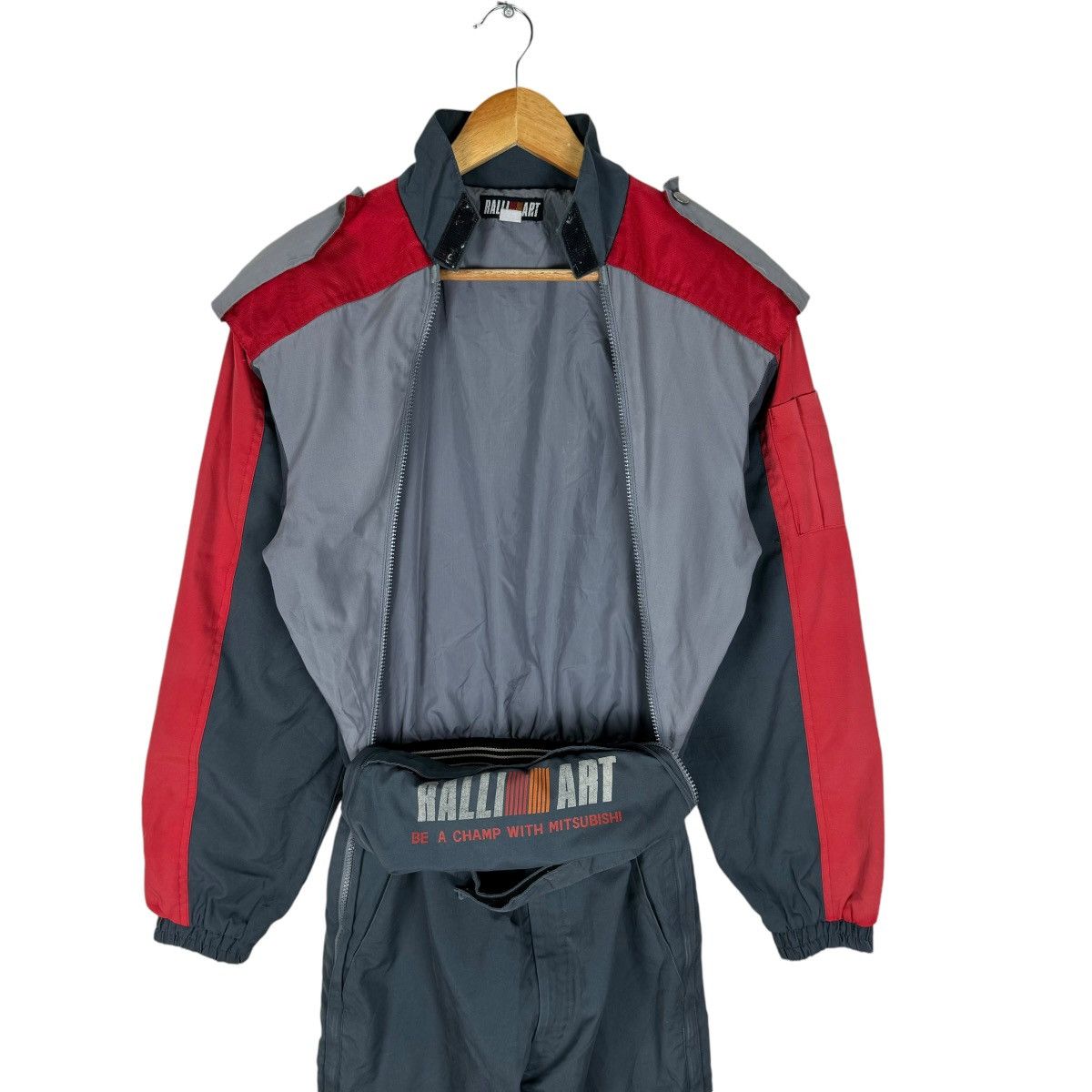 Mizuno 🌟MITSUBISHI RALLY ART MUGEN OVERALL JUMPSUIT Size US 30 / EU 46 - 5 Thumbnail