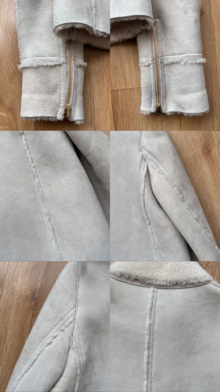 Gucci Gucci by Tom Ford Shearling Moto Jacket Size M / US 6-8 / IT 42-44 - 16 Thumbnail