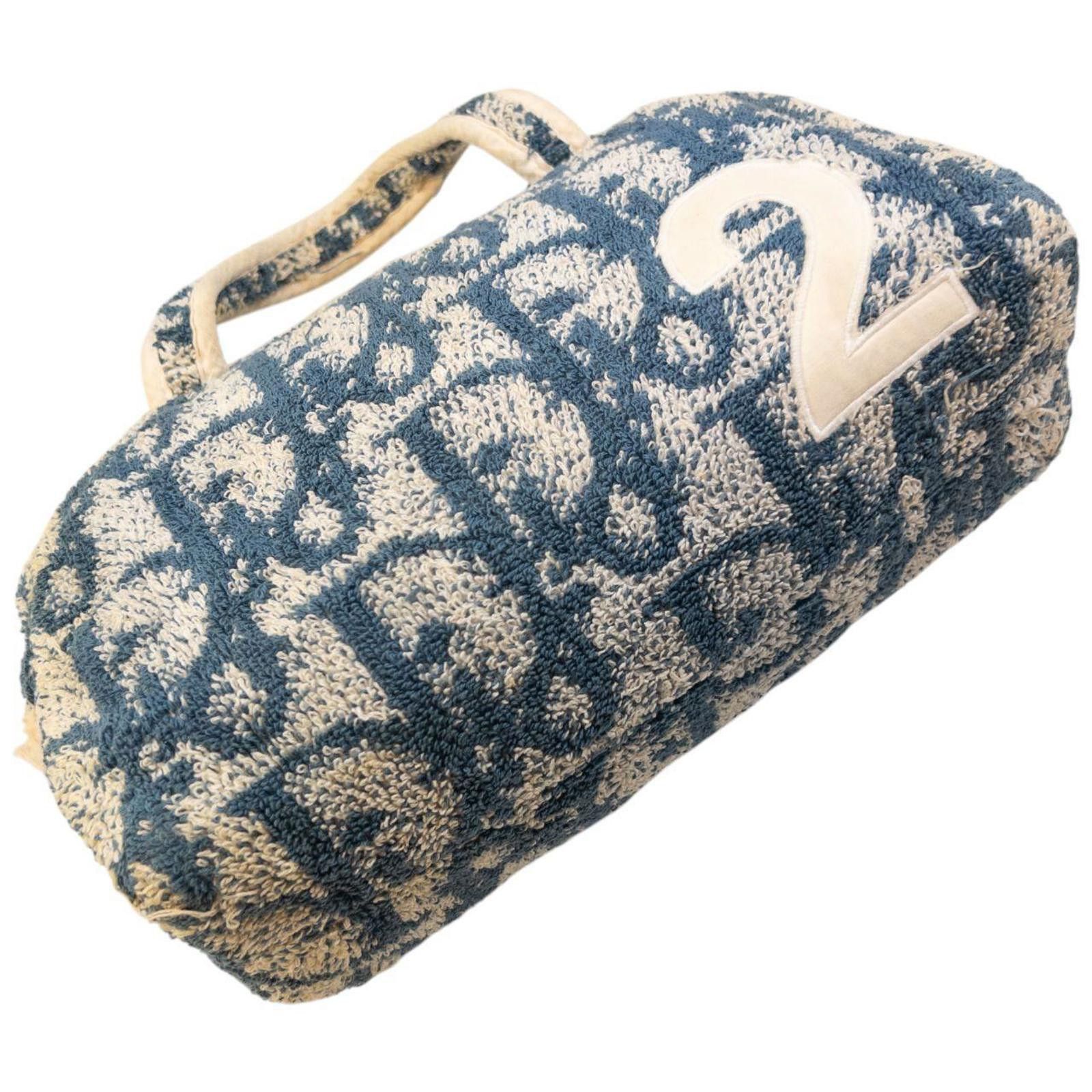Dior Vintage Dior Monogram Terry Cloth Handbag Size ONE SIZE - 8 Thumbnail