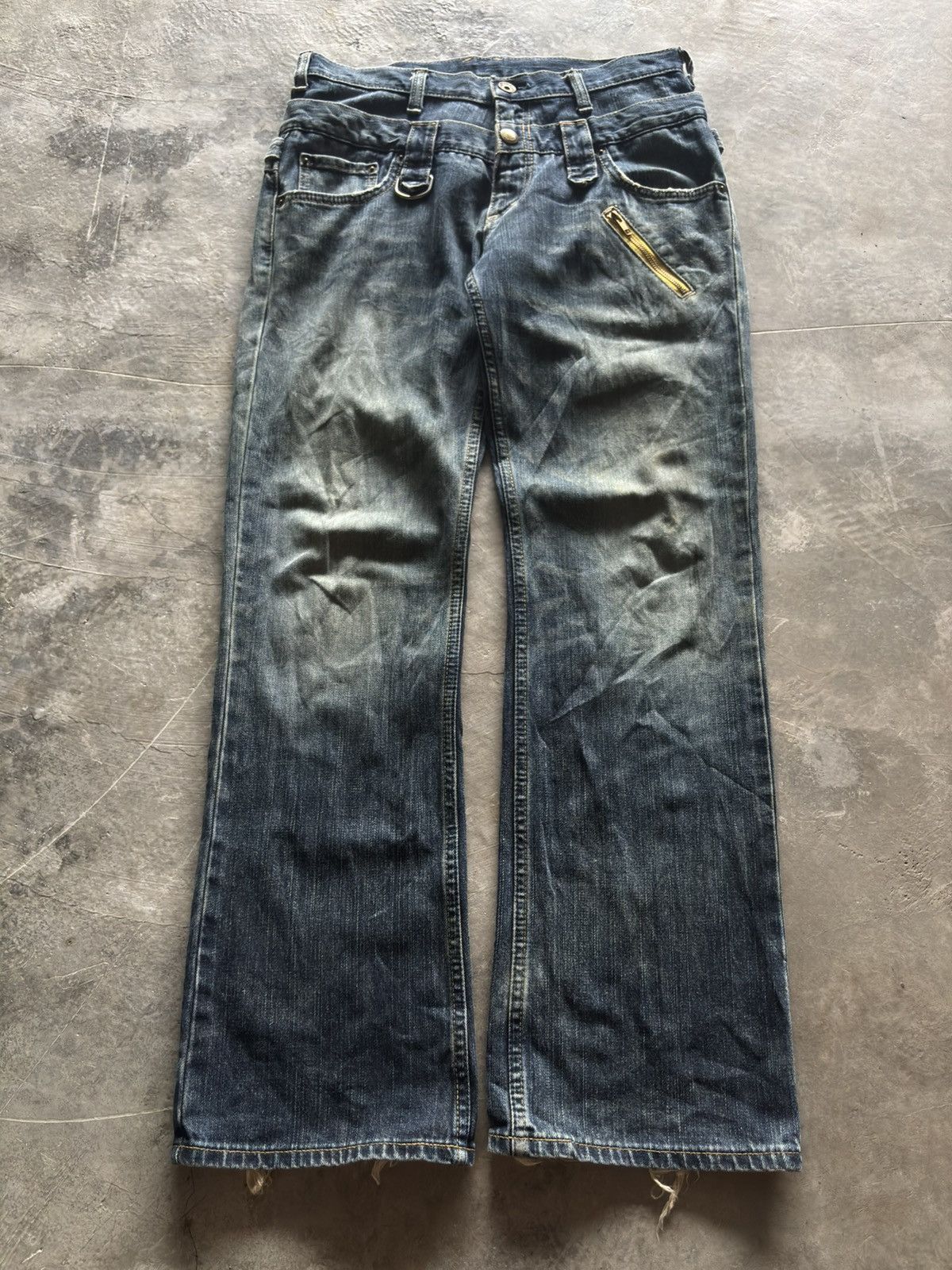 Japanese Brand DOUBLE WAIST WRANGLER japanese punk grunge ppfm style Size US 32 / EU 48 - 1 Thumbnail