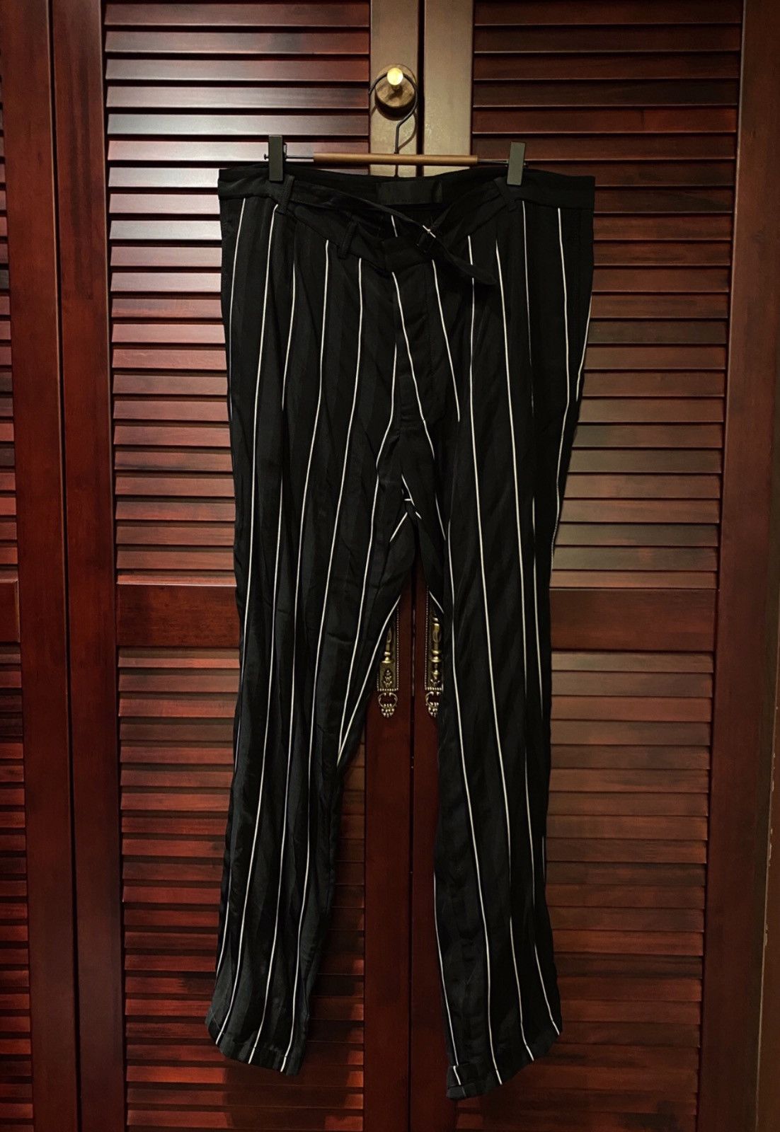 Haider ackermann striped pants clearance
