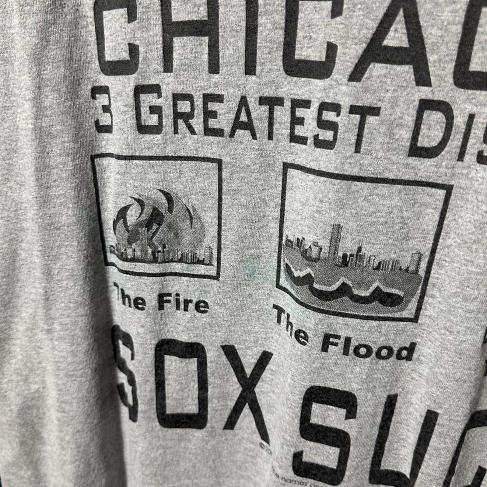 Hanes Vintage Y2K Chicago White Sox Comedy Joke Tee Text Shirt Size US XXL / EU 58 / 5 - 4 Thumbnail
