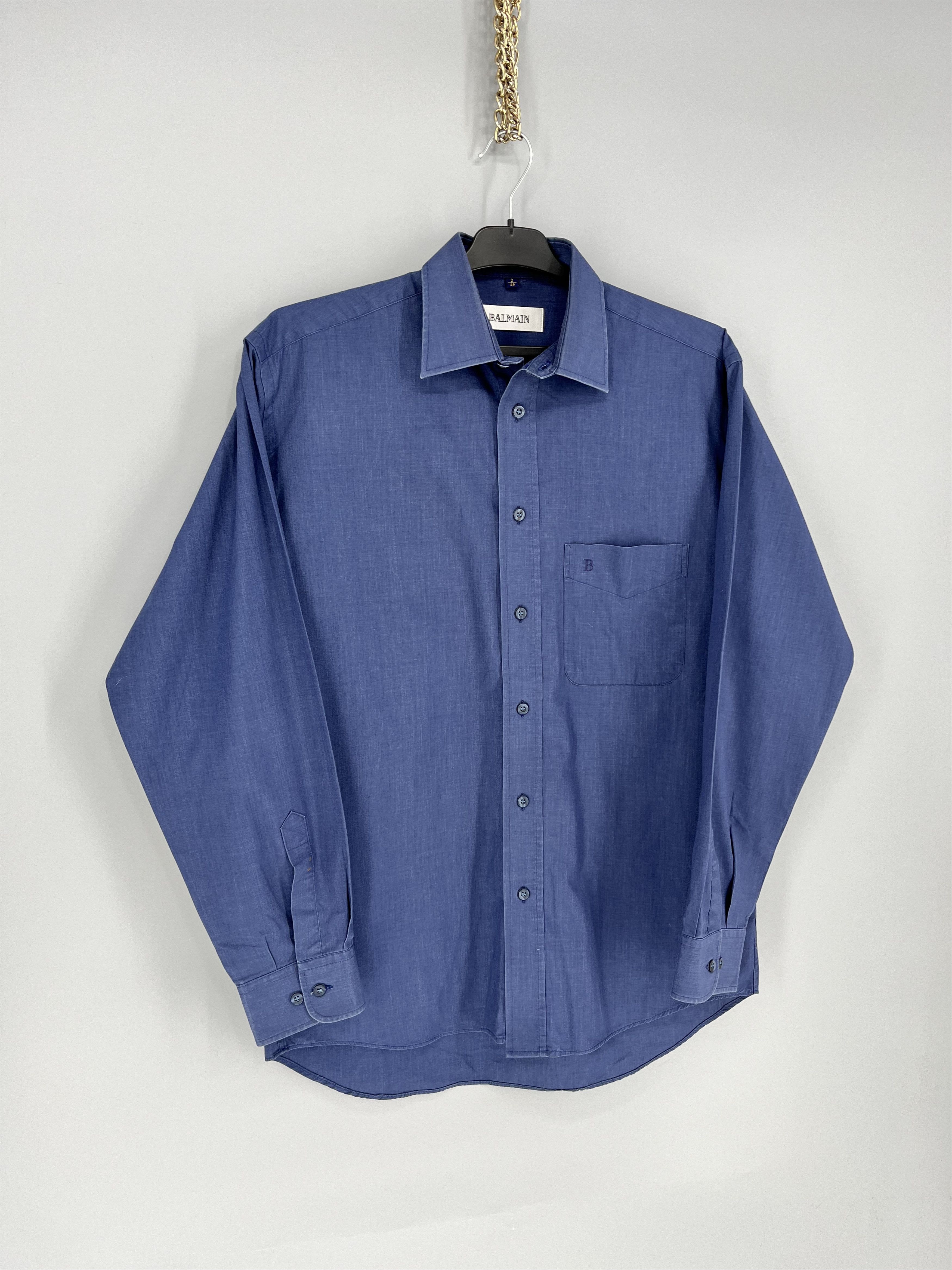 Balmain Vintage 90s Balmain Homme Retro Shirt Button Italy Size US S / EU 44-46 / 1 - 2 Thumbnail