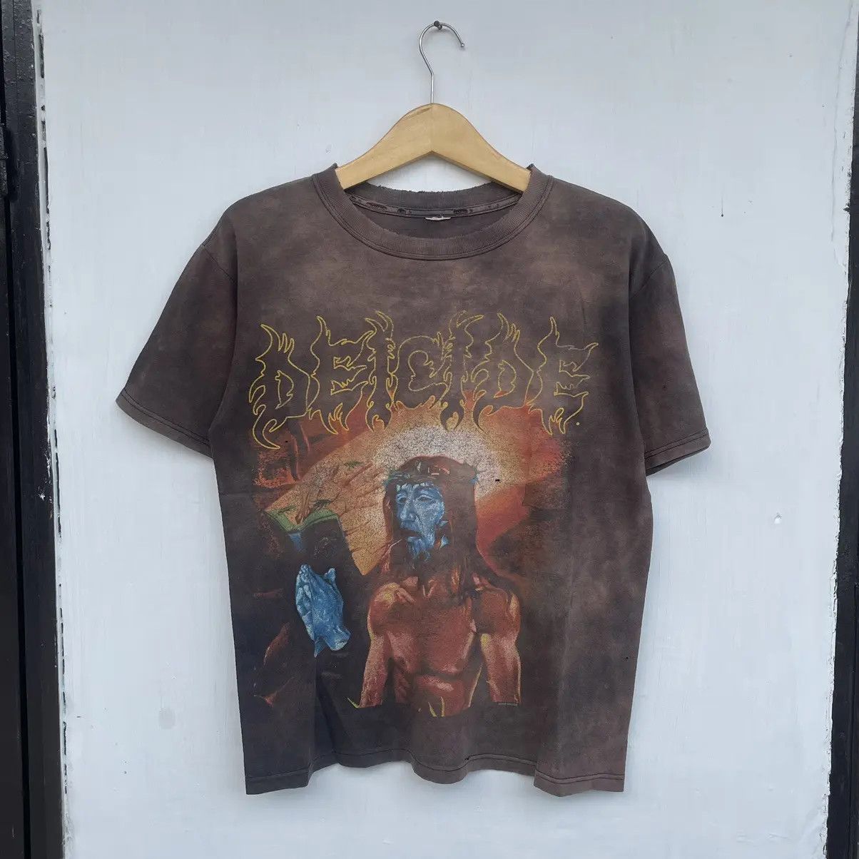 Band Tees Vintage Deicide Serpent of The Lights Distressed Band Tee Size US M / EU 48-50 / 2 - 1 Thumbnail