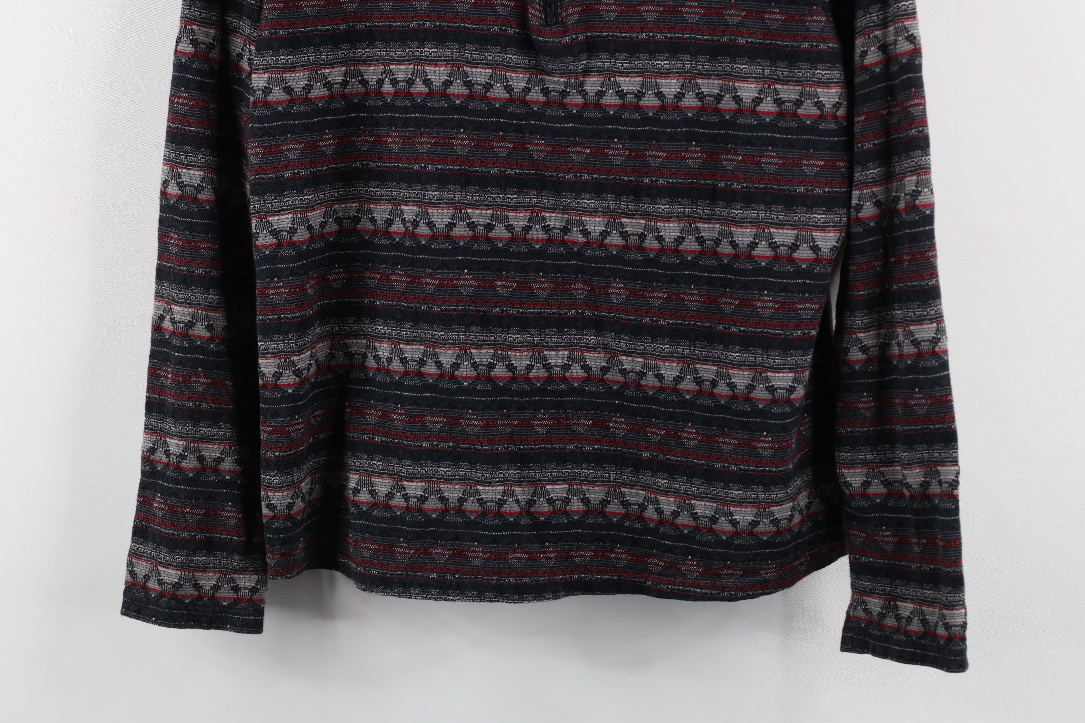 Vintage × Woolrich Woolen Mills Vintage Woolrich Fair Isle Knit Half Zip Pullover Sweater Size M / US 6-8 / IT 42-44 - 3 Thumbnail