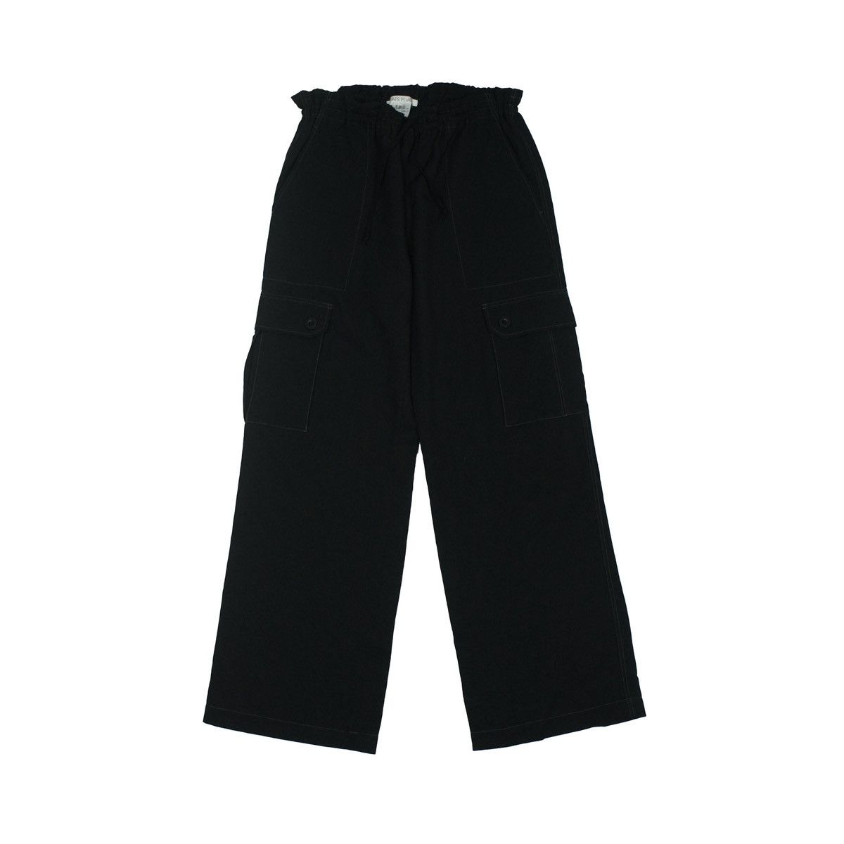 *NoTariff Pleats Please Contrast Stitch Cargo Pants