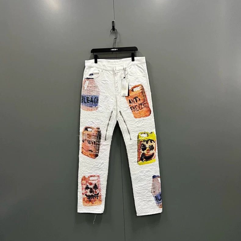 Givenchy Givenchy SizeS Josh Smith Collaboration Cartoon Print Denim Size US 29 - 1 Thumbnail