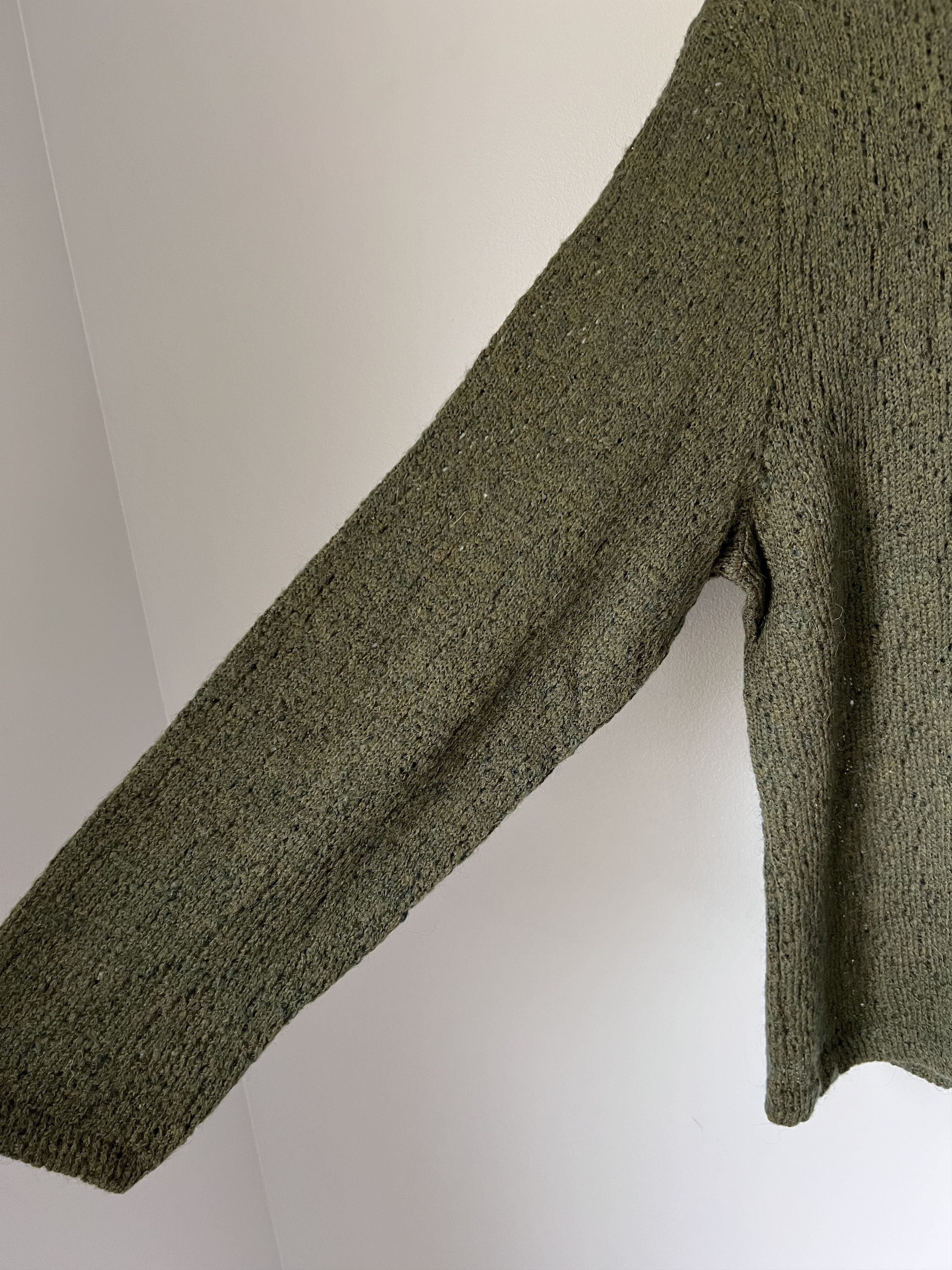 Our Legacy Our Legacy Double Lock U Neck Sweater in Green Crochet Size US L / EU 52-54 / 3 - 4 Thumbnail