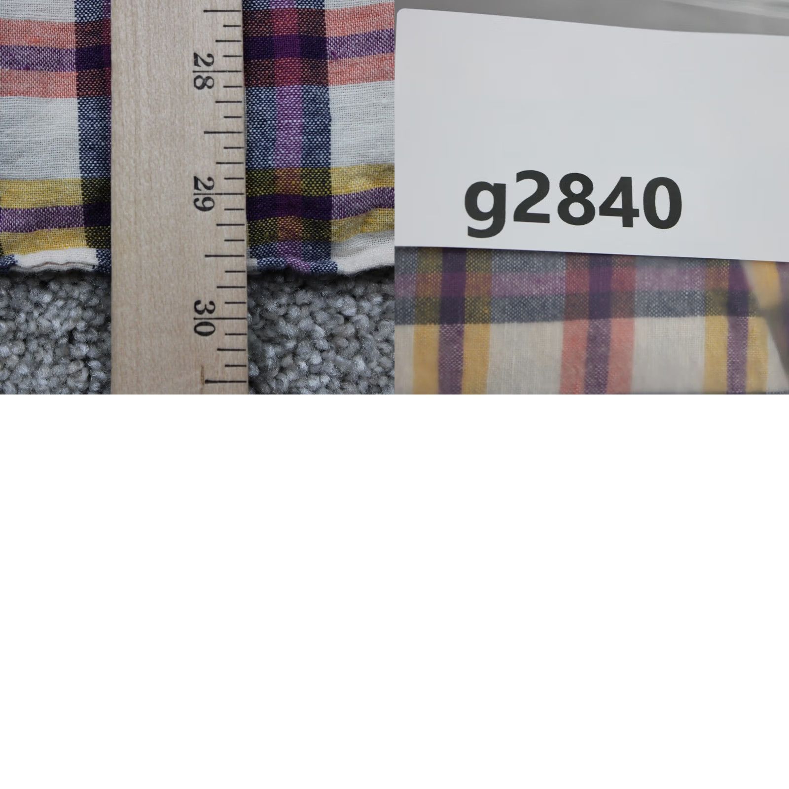 J.Crew J.CREW Button-Up Shirt Mens Large Pink/Purple/Yellow/White Plaid Linen/Cotton Blend L/S Button-Up Shirt Size US L / EU 52-54 / 3 - 9 Thumbnail