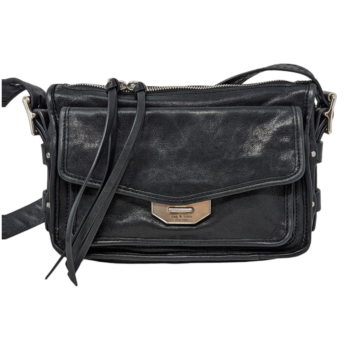 Rag & Bone Rag & Bone Small Field Messenger Crossbody Bag Black Grailed