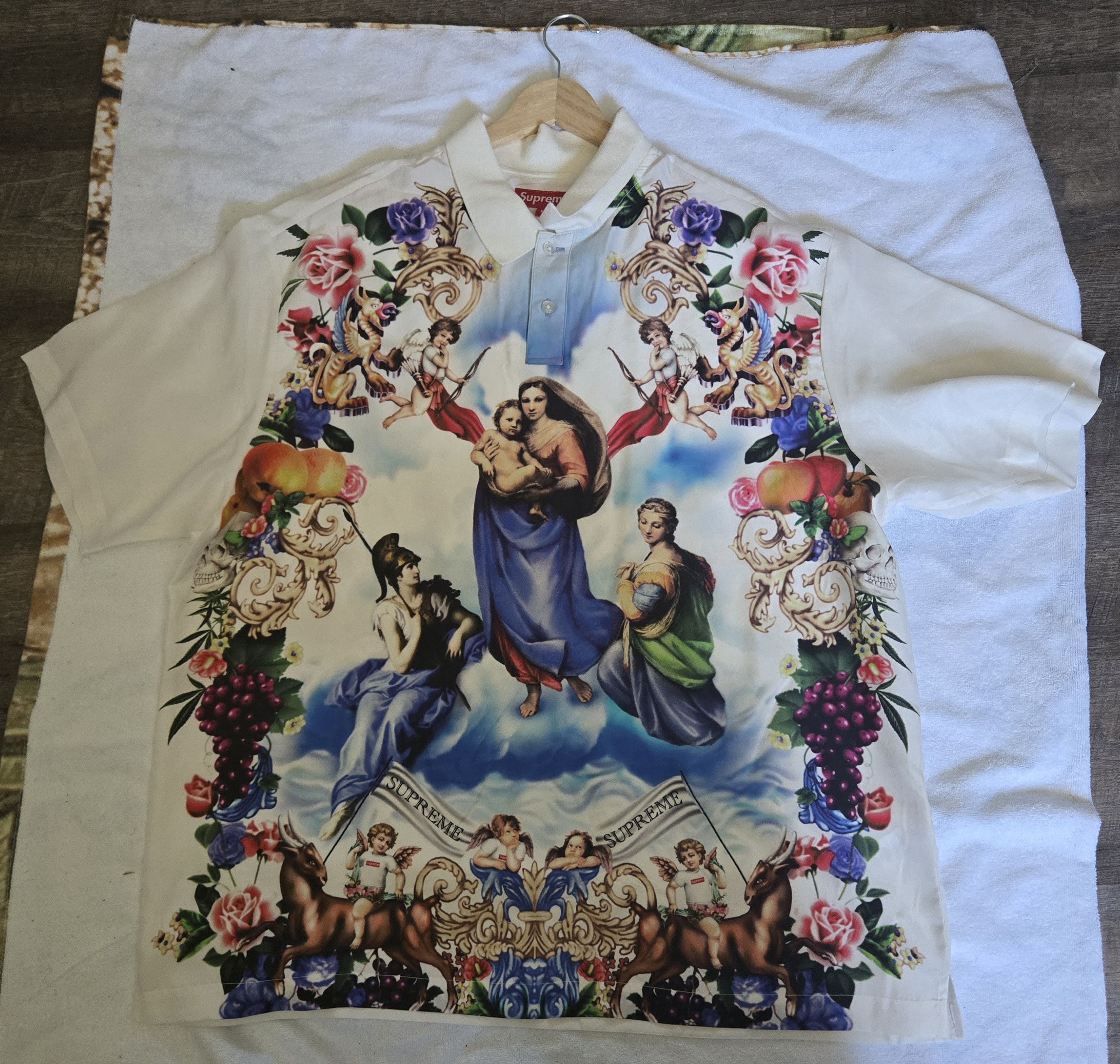 Supreme Supreme Heavenly Silk Polo Tee (Large) | Grailed