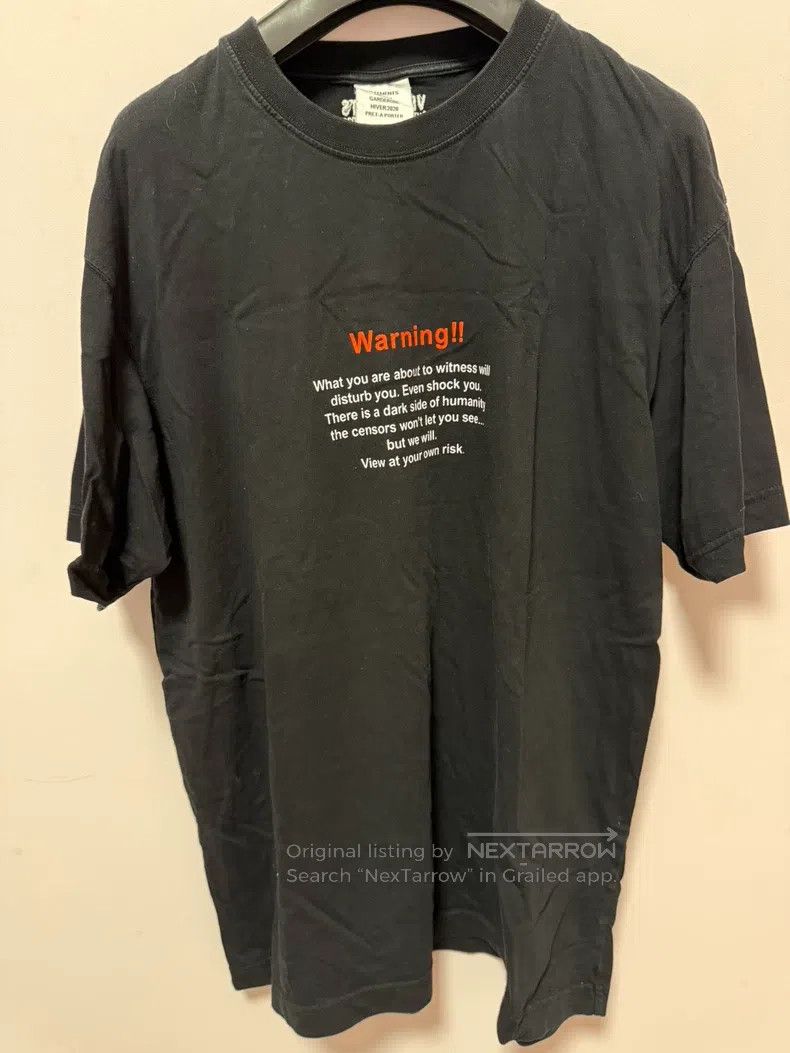 Vetements Vetements Dark web warning short sleeve Size US S / EU 44-46 / 1 - 1 Thumbnail