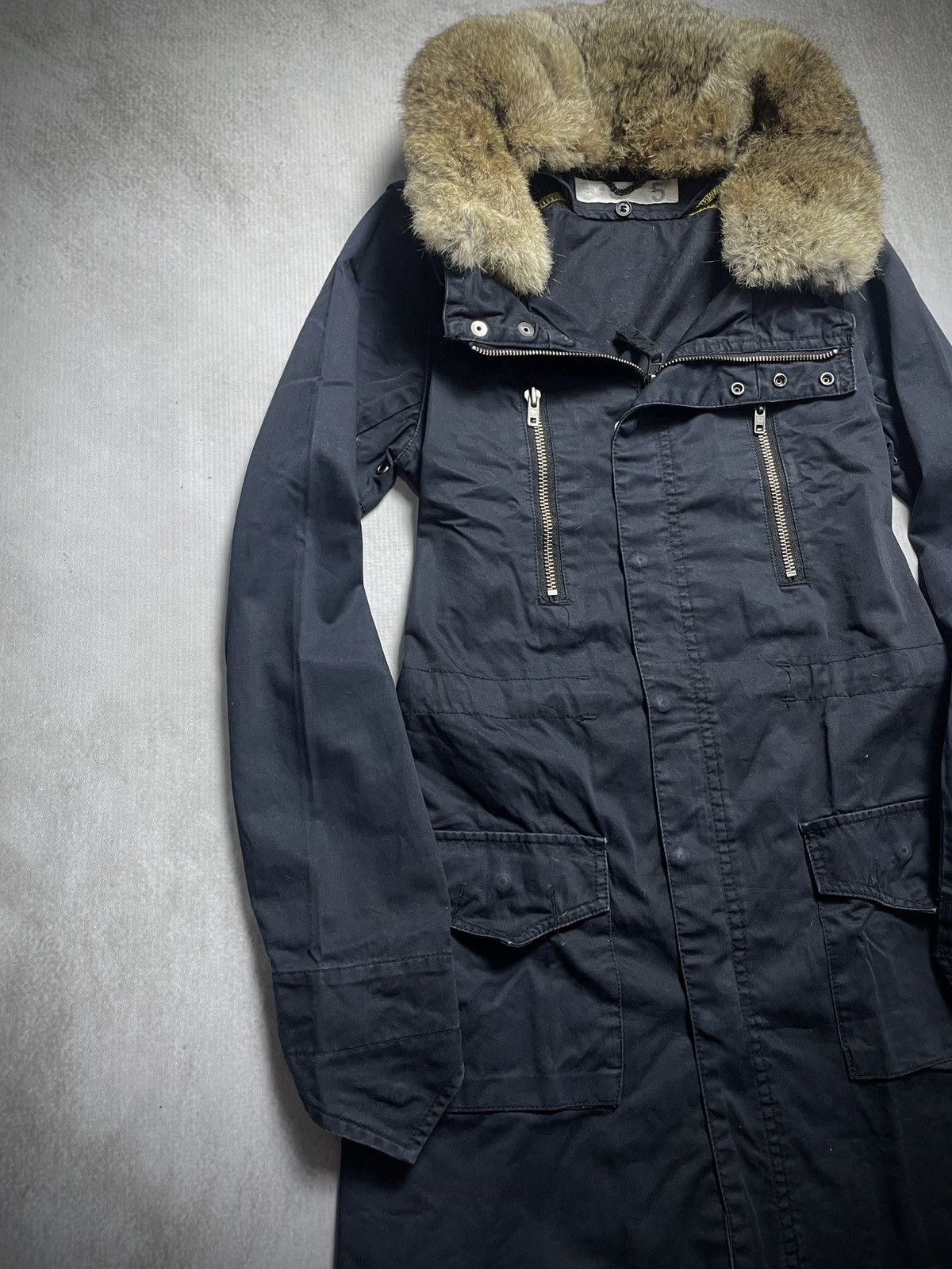 Japanese Brand 2000’s Five 5 - Archive Apocalypse Fur Rabbit Bono Parka Size US M / EU 48-50 / 2 - 7 Thumbnail