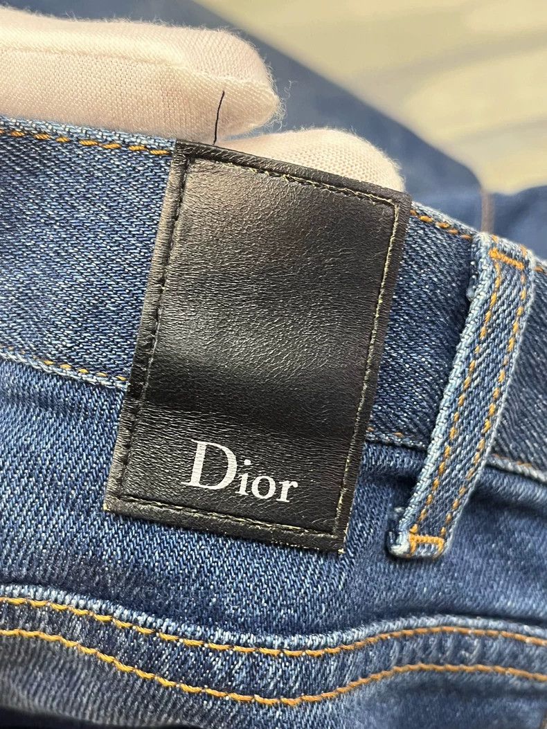 Dior Dior Embossed slogan jeans Size US 34 / EU 50 - 4 Thumbnail