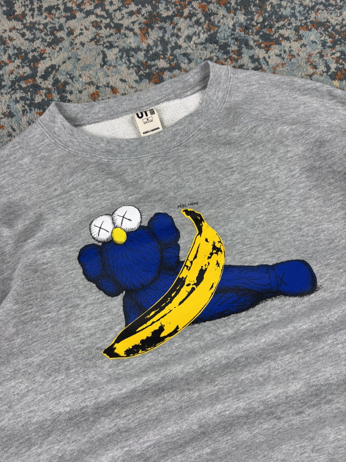 Andy Warhol × Kaws × Uniqlo Uniqlo x Kaws x Andy Warhol graphic crewneck sweatshirt boxy Size US M / EU 48-50 / 2 - 6 Thumbnail