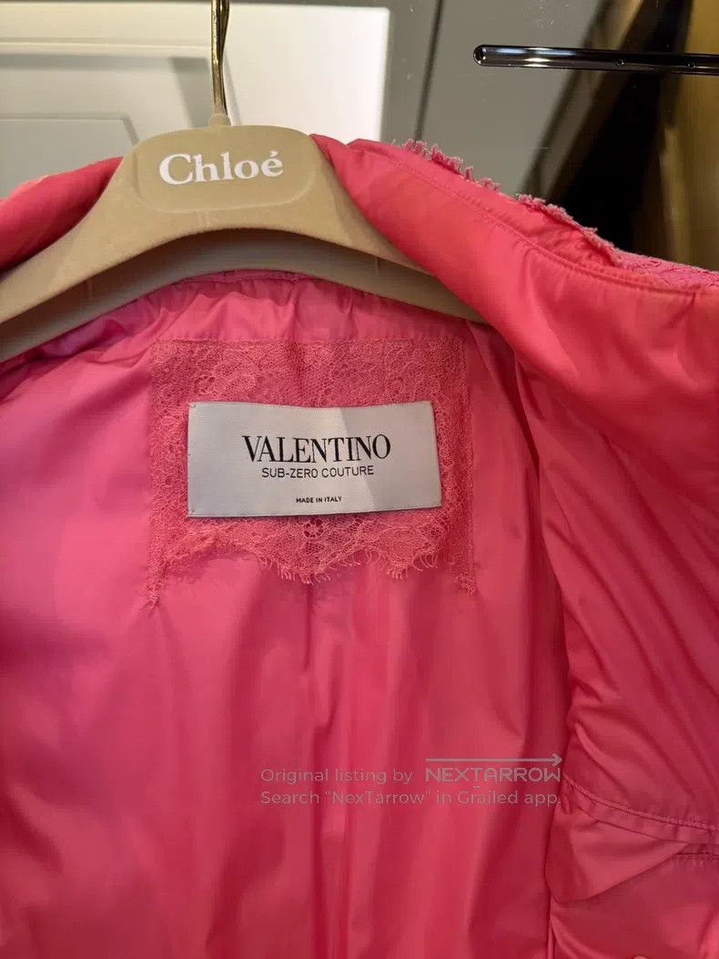Valentino Valentino Rose red full lace down jacket Size M / US 6-8 / IT 42-44 - 3 Thumbnail